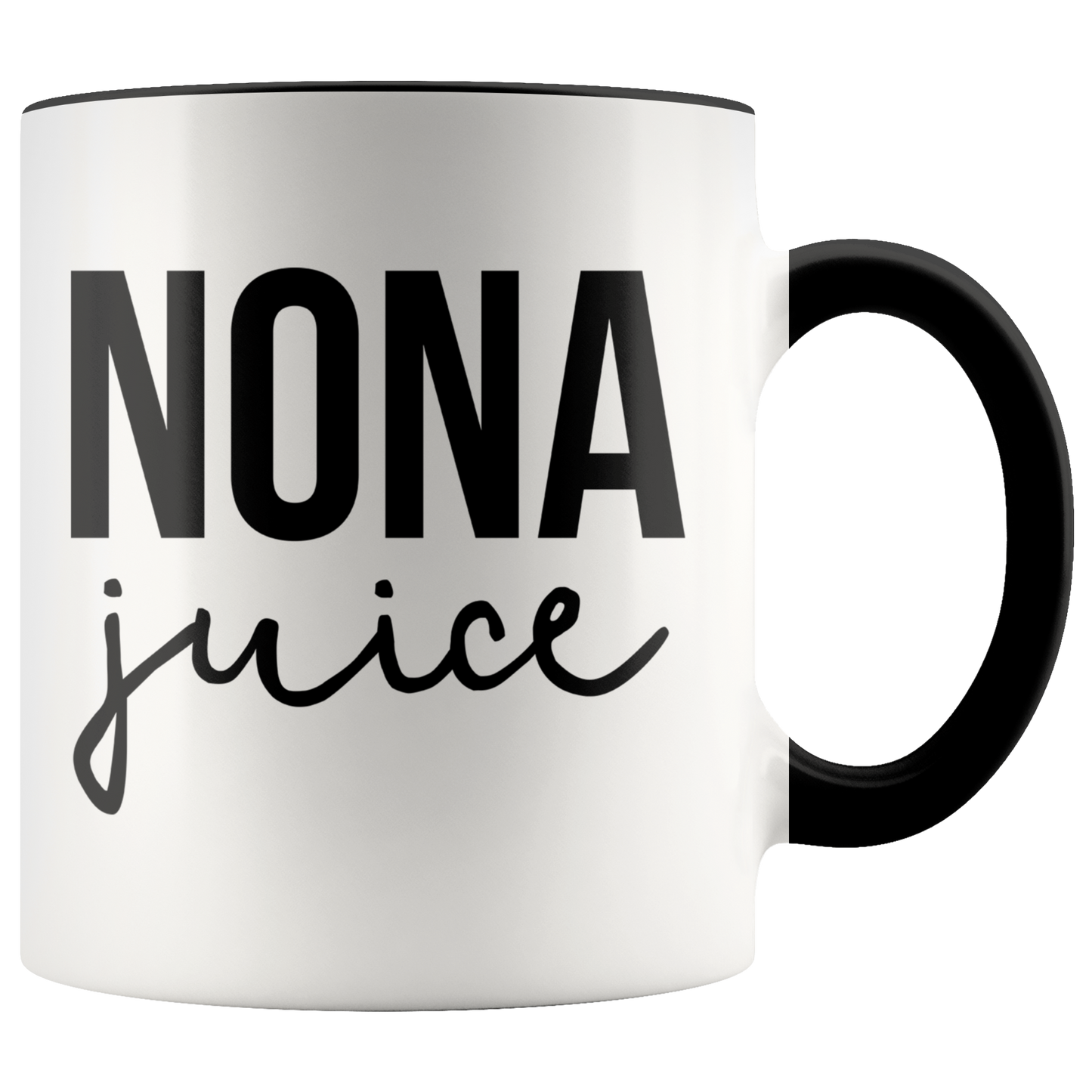 Nona Gifts, Coffee Mug, Two Tone Accent Cup, Birthday Gift for Men and Women