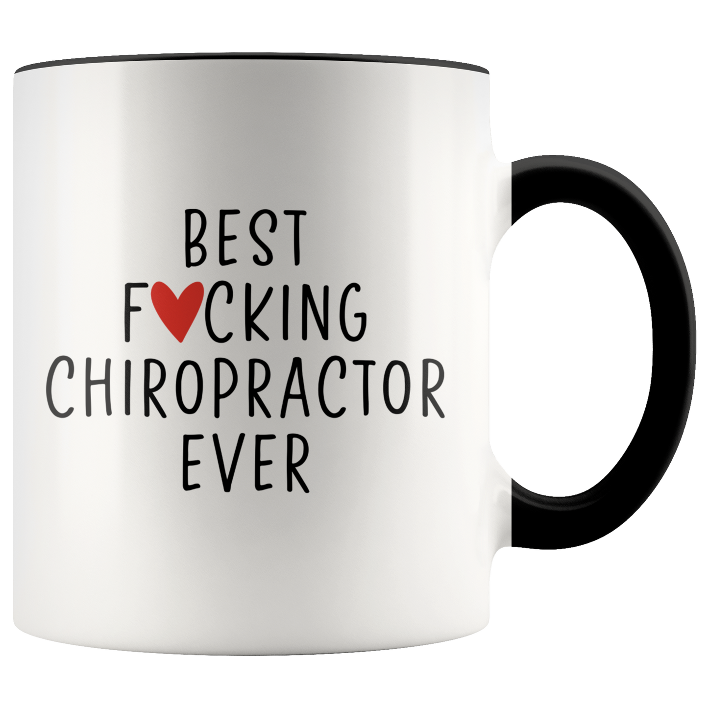 Chiropractor Gifts, Coffee Mug, Two Tone Accent Cup, Birthday Gift for Men and Women