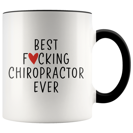 Chiropractor Gifts, Coffee Mug, Two Tone Accent Cup, Birthday Gift for Men and Women