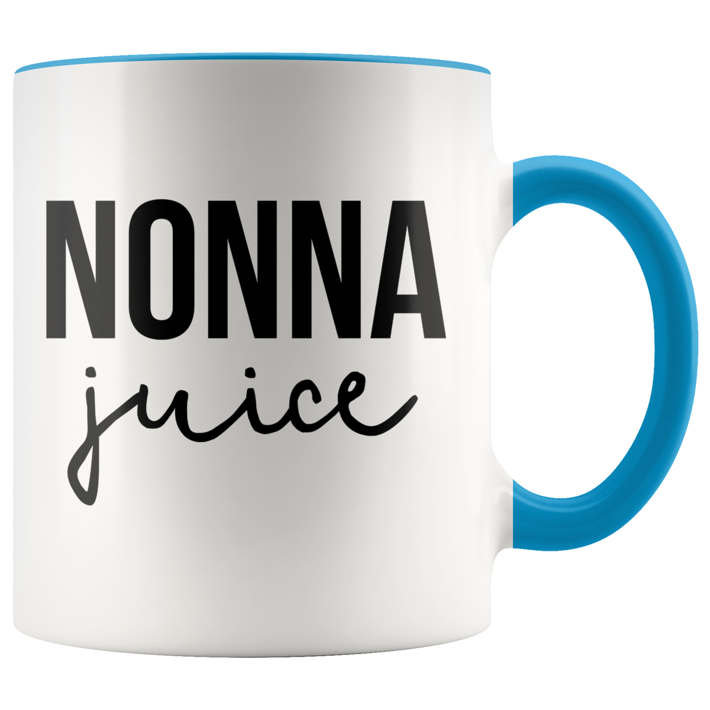 Nonna Gifts, Coffee Mug, Two Tone Accent Cup, Birthday Gift for Men and Women