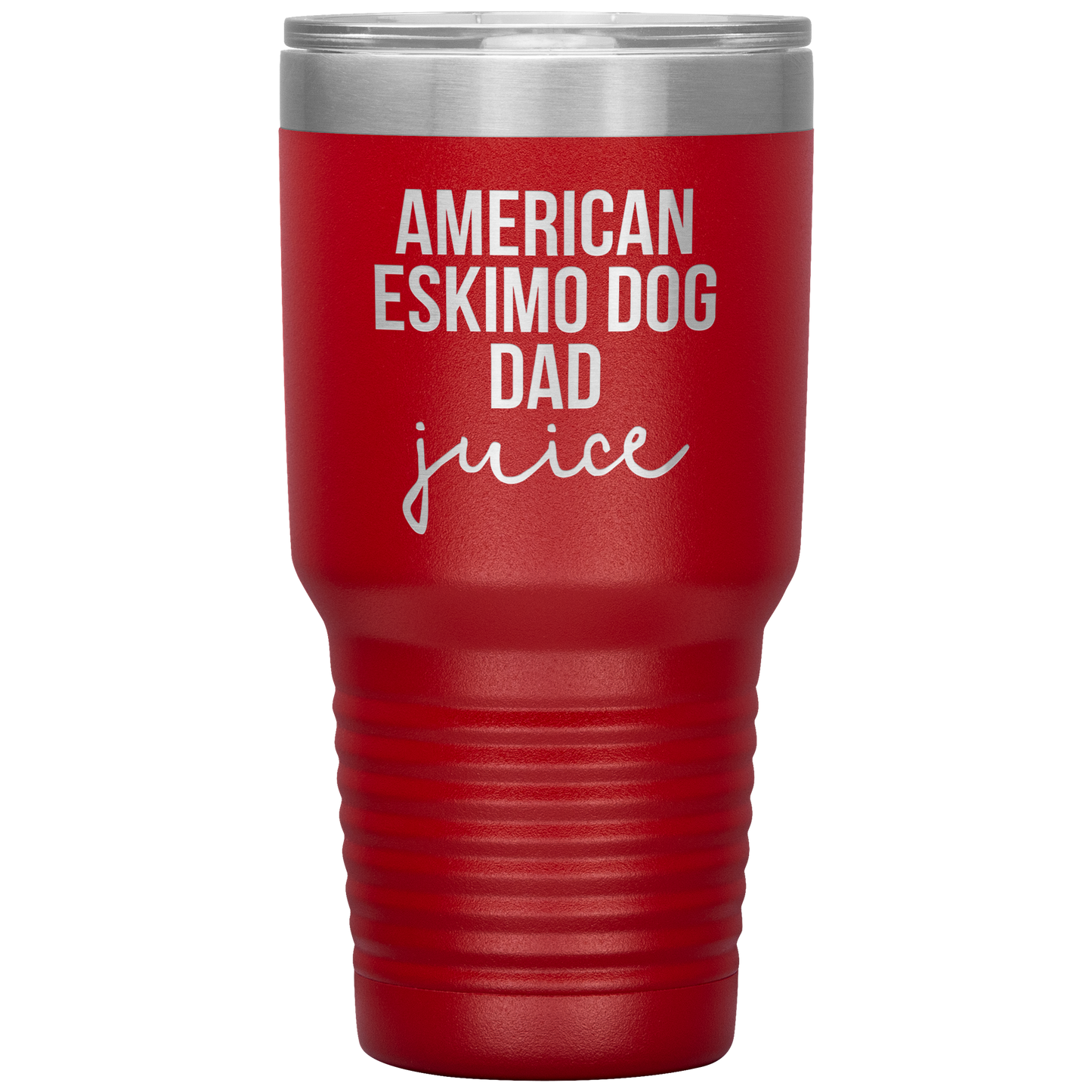 American Eskimo Dog Dad Tumbler, Funny Travel Coffee Mug, Birthday Gifts for Men and Women