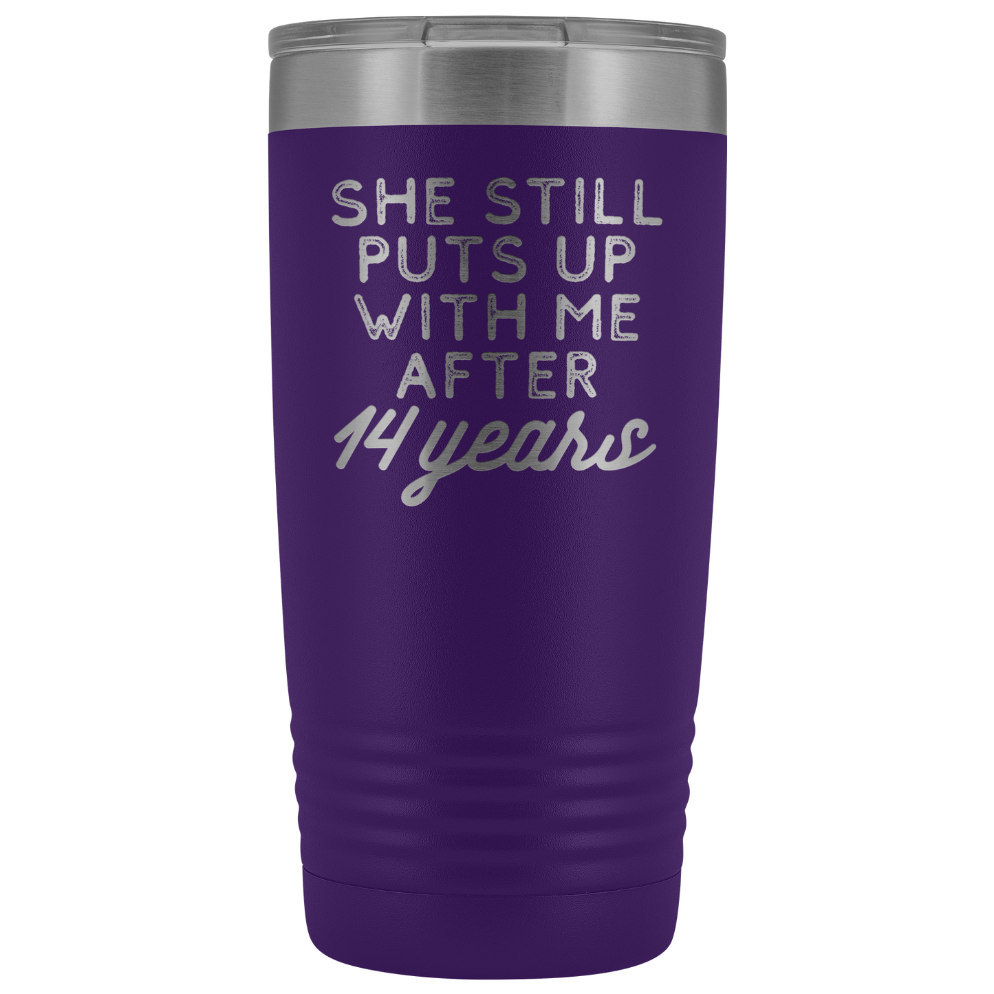 14th Anniversary Gift 14 Year Wedding Anniversary Coffee Mug Funny Husband Tumbler Gifts for Him Anniversary for Men Cup