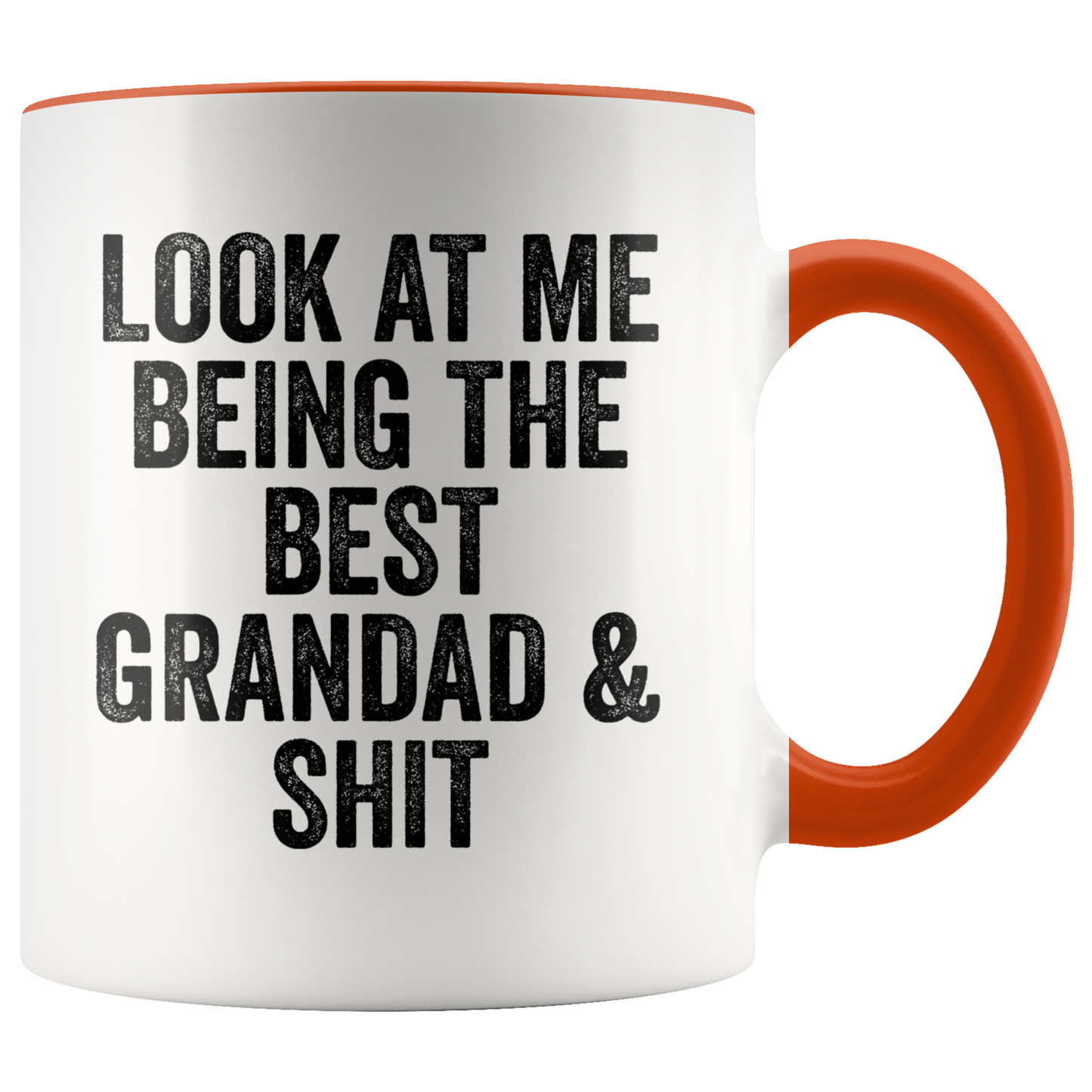 Grandad Gifts, Grandad Coffee Mug, Two Tone Accent Cup, Birthday Gift for Men and Women