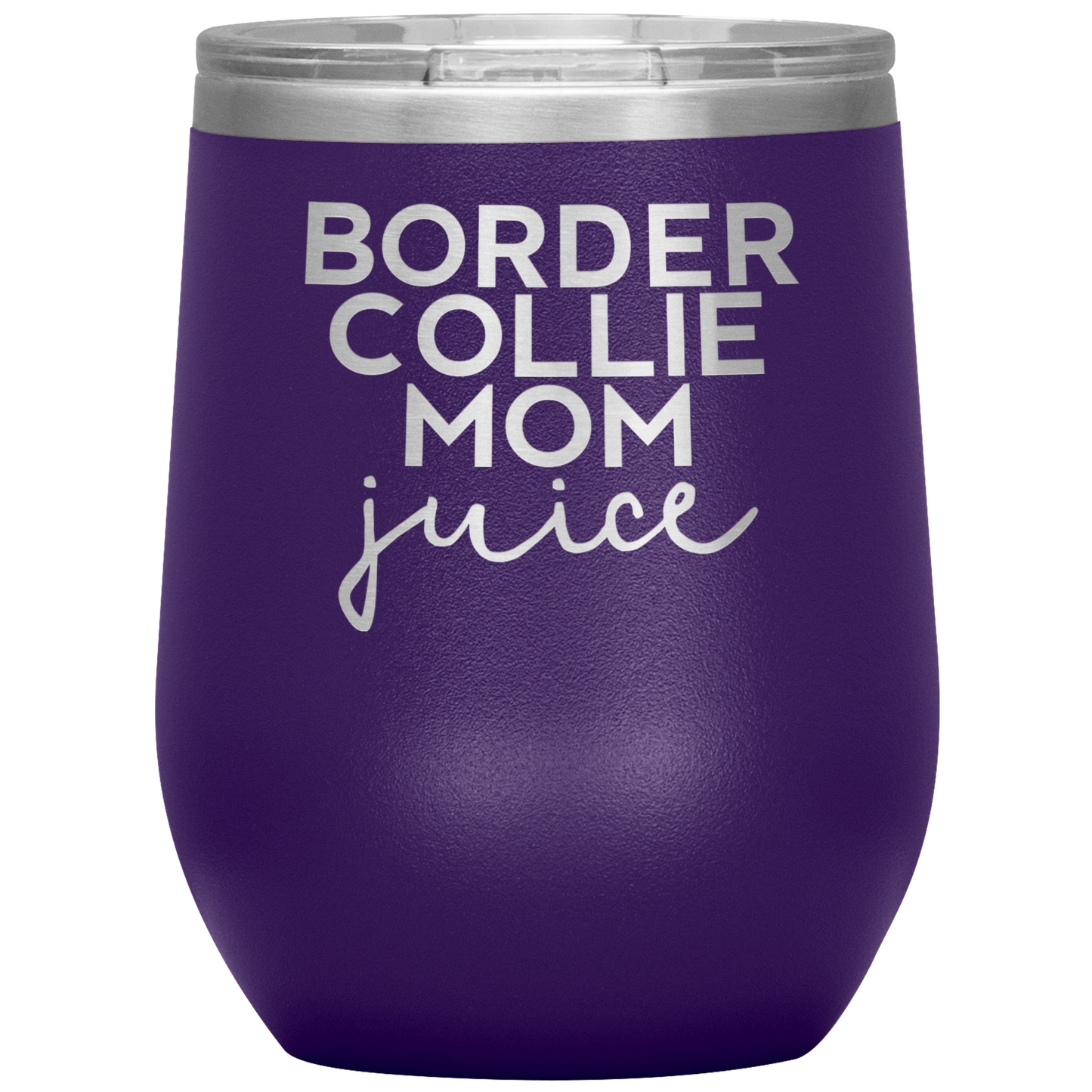 Border Collie Mamma Wine Tumbler, Border Collie Mamma Doni, Travel Wine Cup, Compleanno Regali per Uomini e Donne