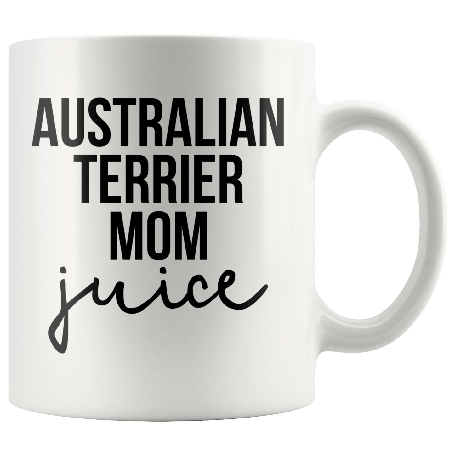 Australian Terrier Mom Gifts, Coffee Mug, Two Tone Accent Cup, Birthday Gift for Men and Women