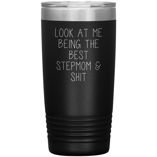 Stepmom Tumbler, Cadeaux Stepmom, Step Mom Coffee Mug, Cadeaux d’anniversaire pour les hommes et les femmes