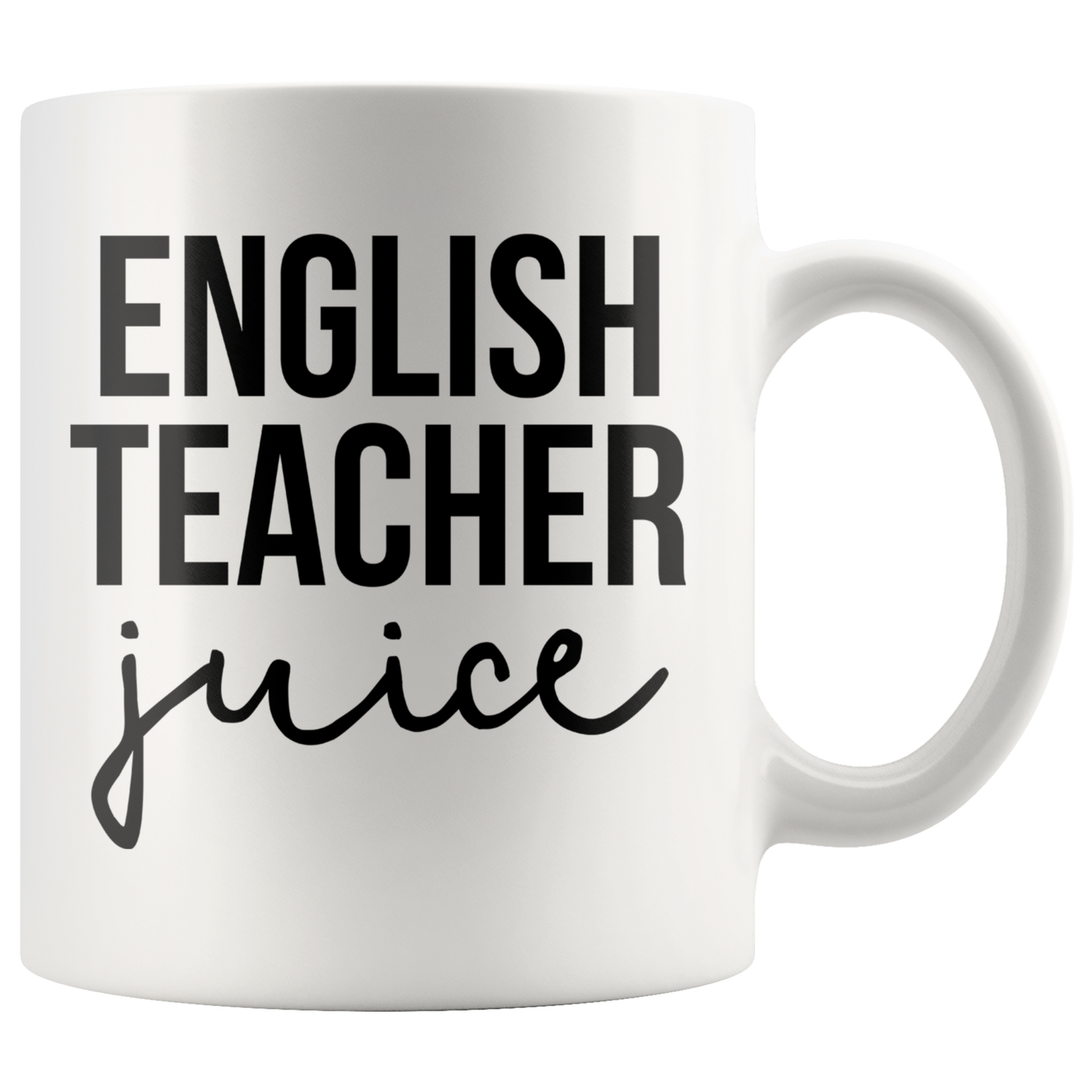 English Teacher Gifts, Coffee Mug, Two Tone Accent Cup, Birthday Gift for Men and Women