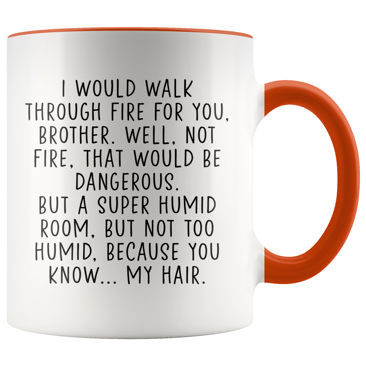 Brother Gifts, Coffee Mug, Two Tone Accent Cup, Birthday Gift for Men and Women