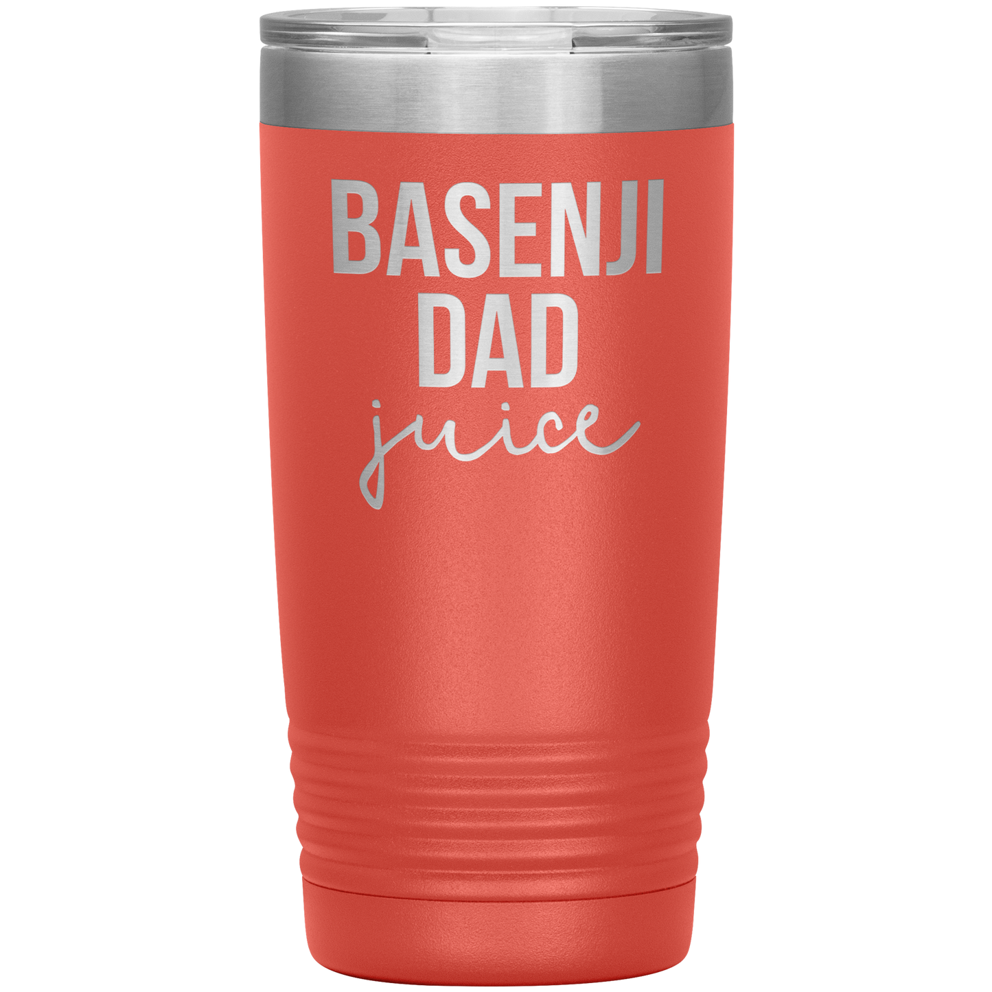 Basenji Dad Tumbler, Funny Travel Coffee Mug, Birthday Gifts for Men and Women