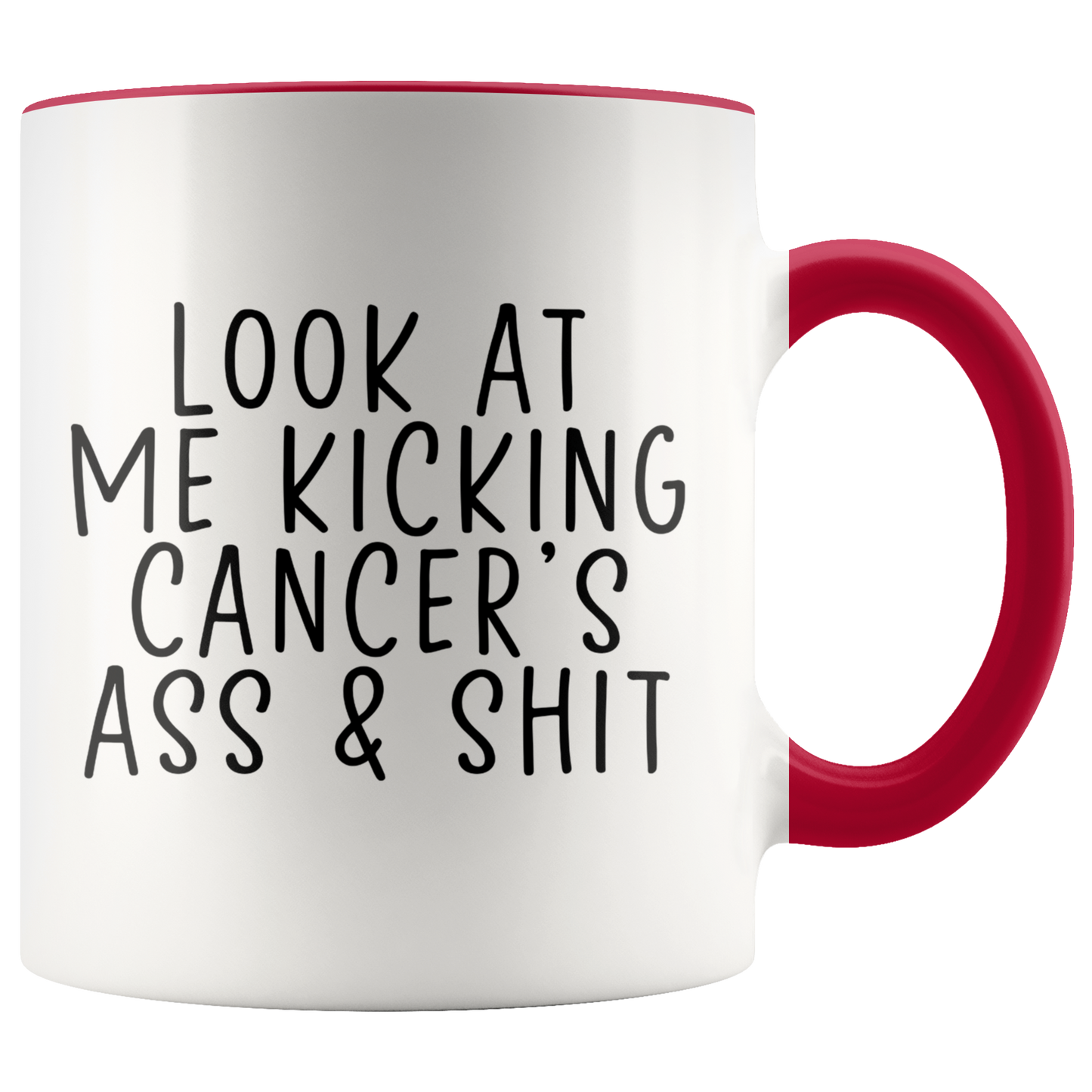 Cancer Survivor Gifts, Coffee Mug, Two Tone Accent Cup, Birthday Gift for Men and Women