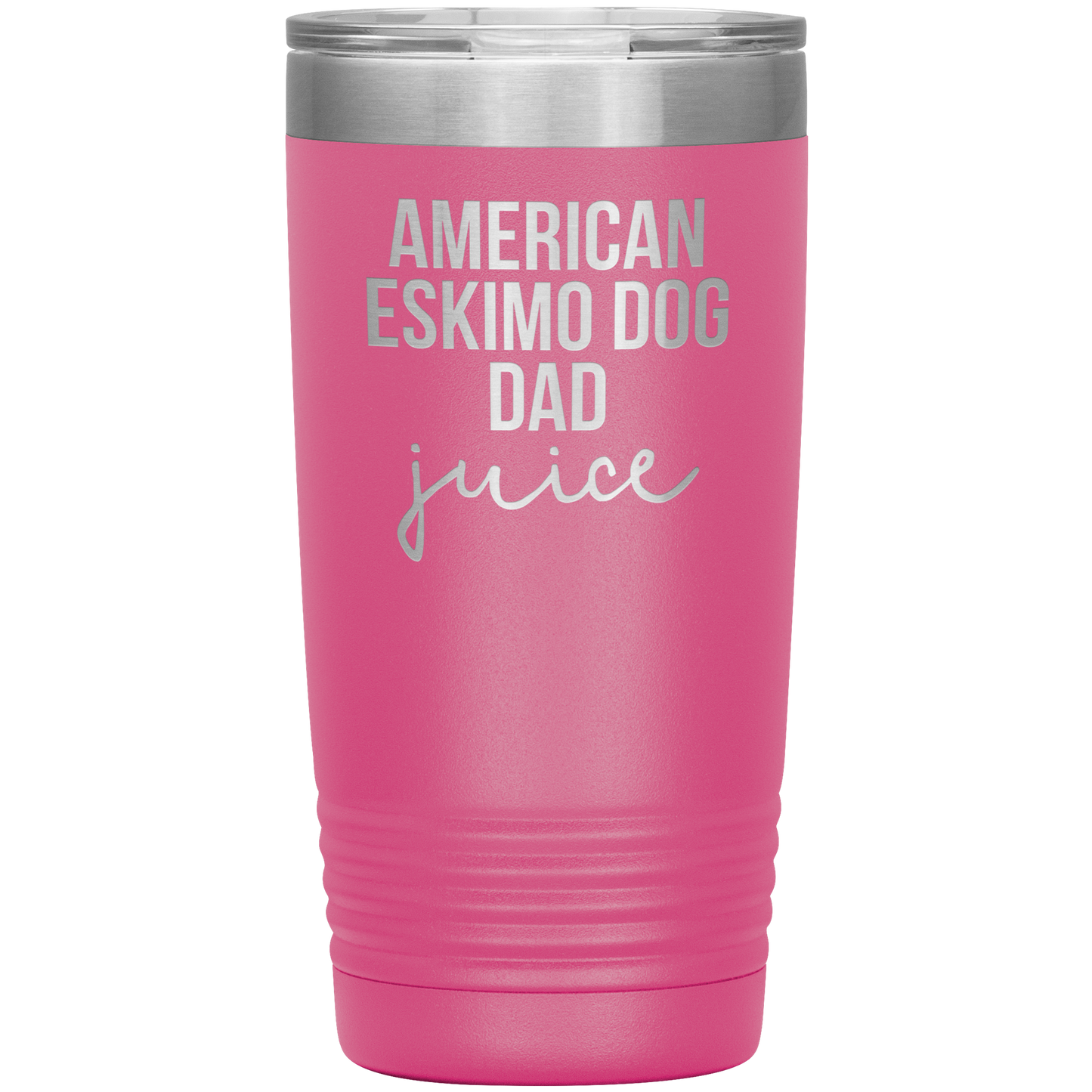 American Eskimo Dog Dad Tumbler, Funny Travel Coffee Mug, Birthday Gifts for Men and Women