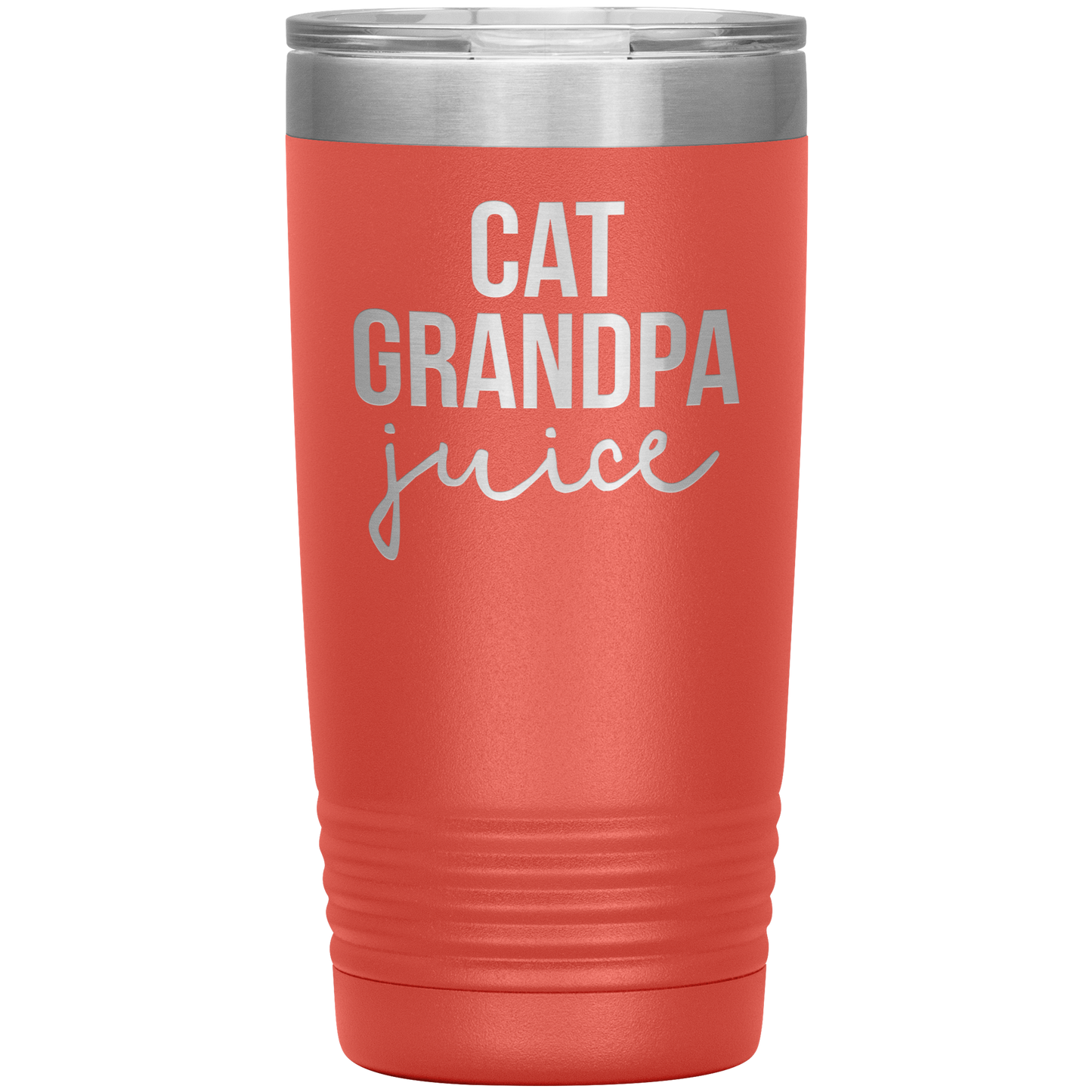 Cat Grandpa Tumbler, Cat Grandpa Gifts, Travel Coffee Mug, Birthday Gifts for Men and Women