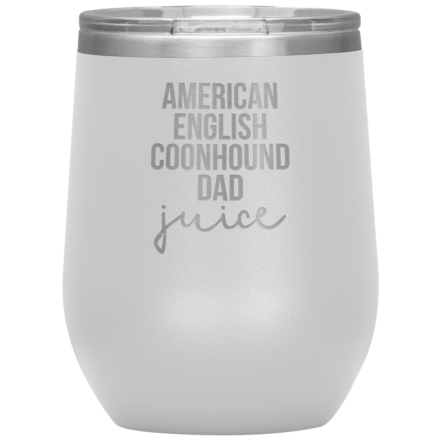 American English Coonhound Dad Wine Tumbler, Funny Travel Wine Cup, Birthday Gifts for Men and Women