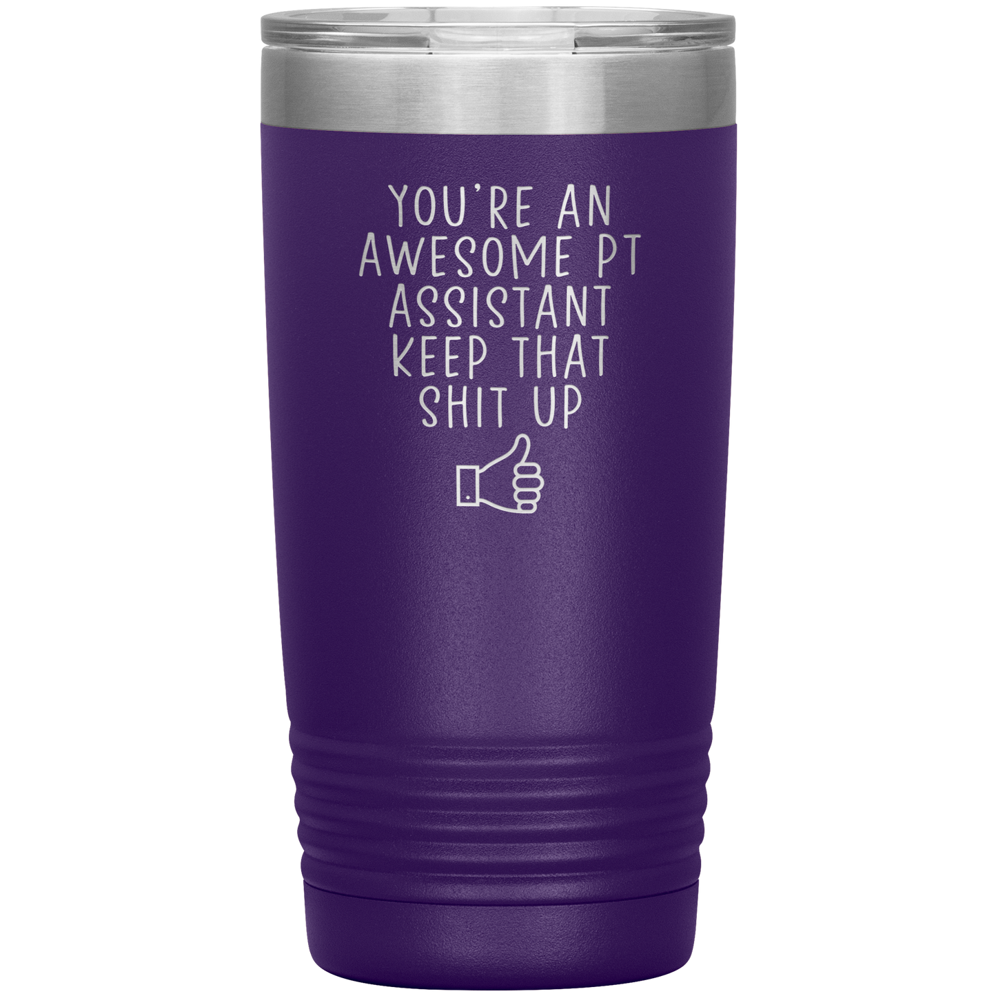 PT Assistente Tumbler, PT Assistente Presentes, Travel Coffee Mug, Birthday Gifts para Homens e Mulheres