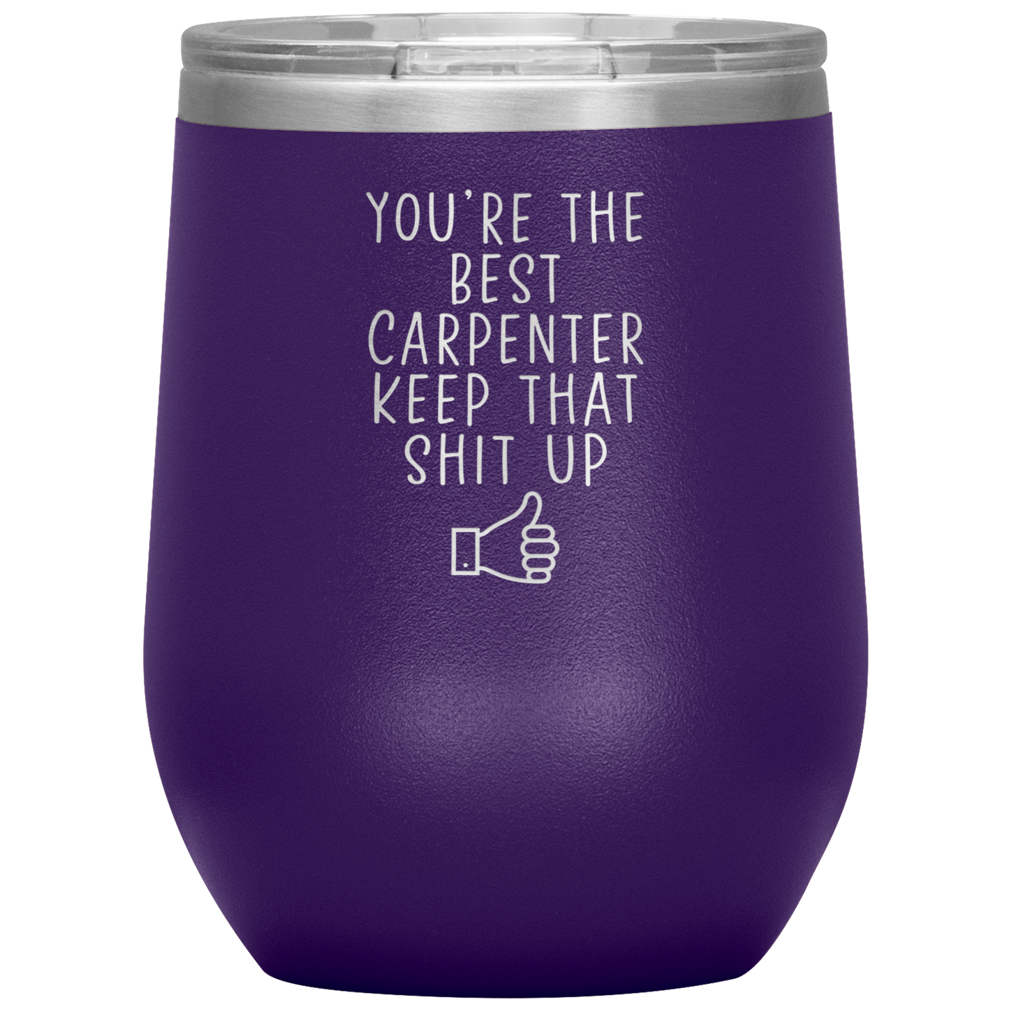 Carpenter Wine Tumbler, Gifts, Travel Wine Cup, Birthday Gifts for Men and Women