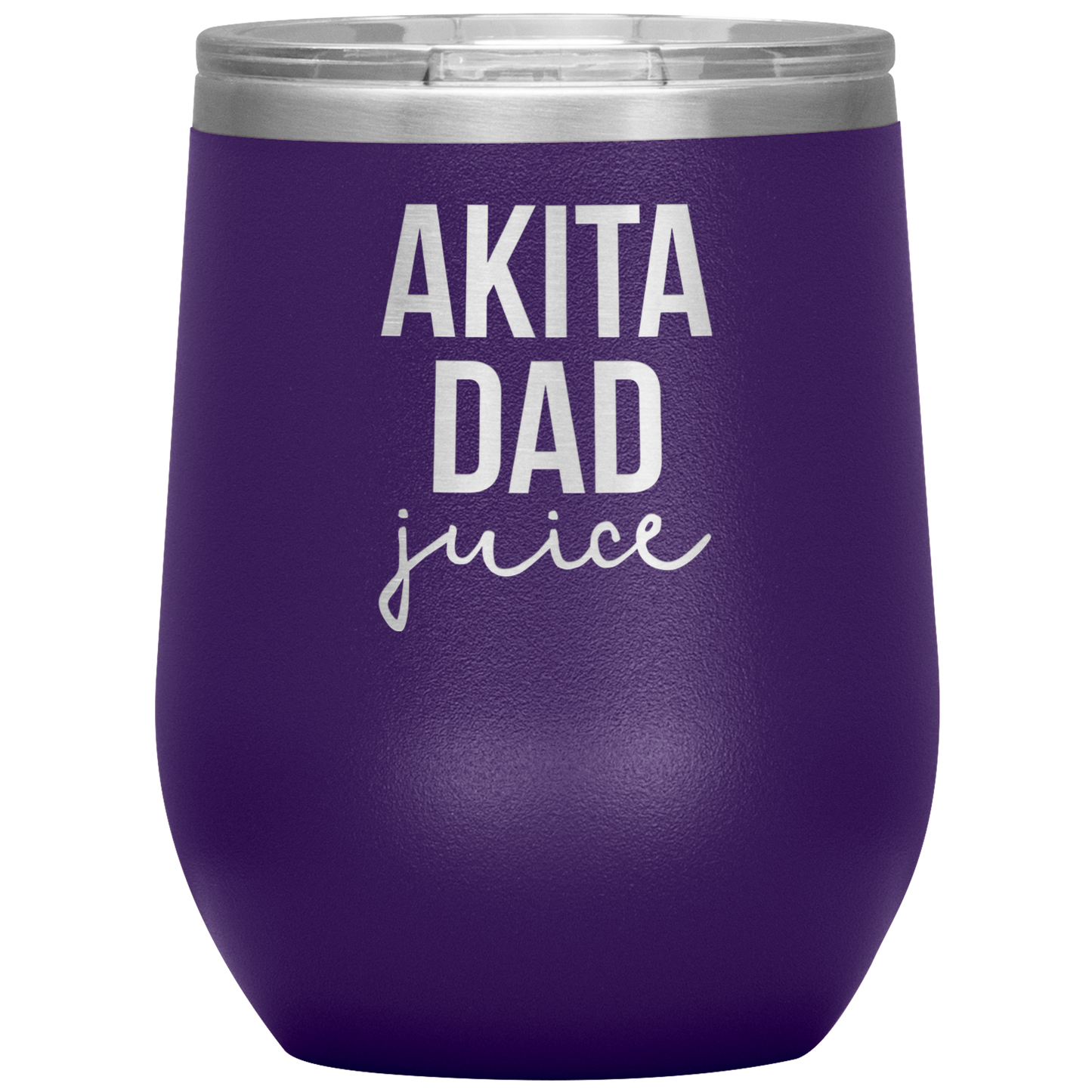 Akita Dad Wine Tumbler, Funny Travel Wine Cup, Birthday Gifts for Men and Women