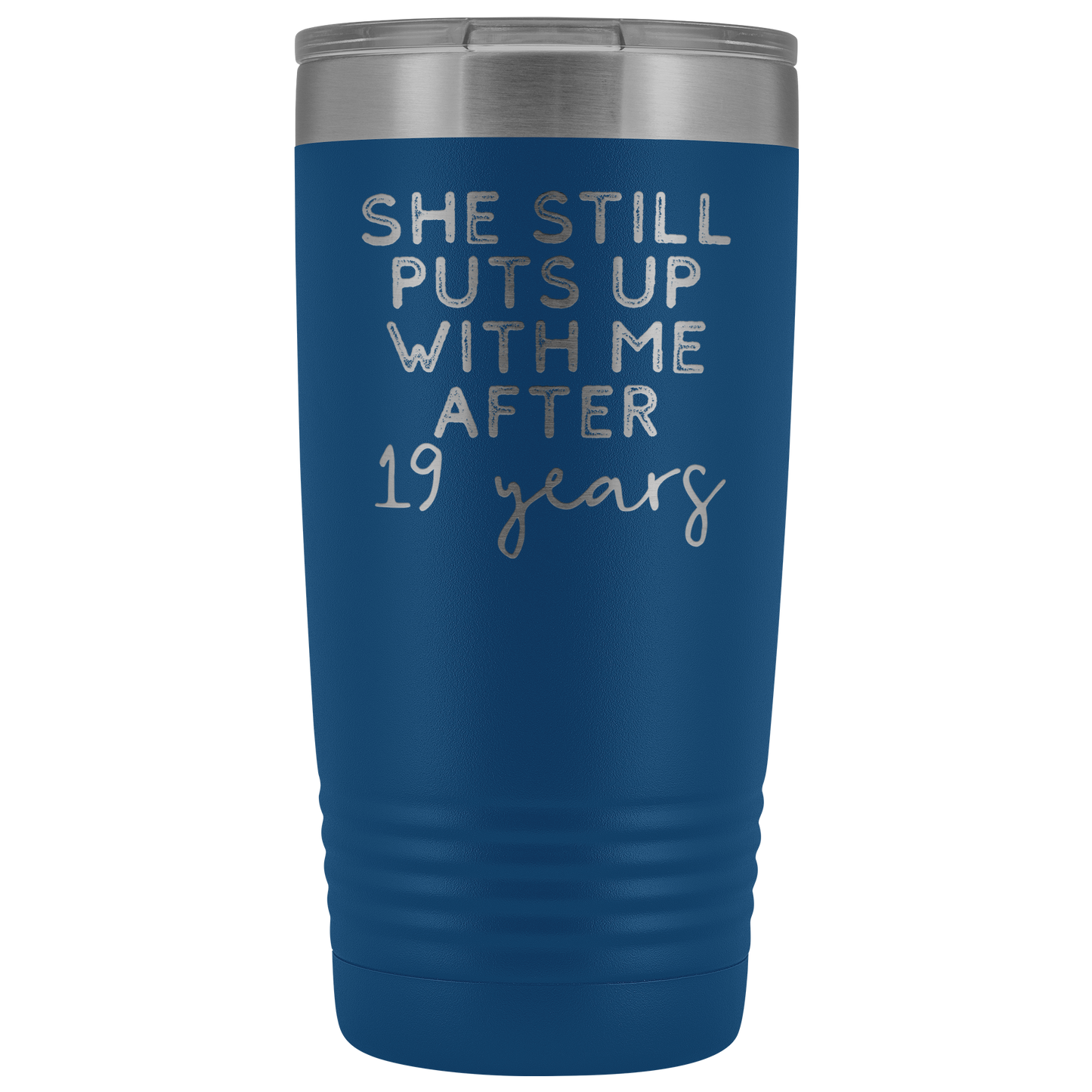 19º Aniversário Presente 19 Anos Aniversário de Casamento Café Caneca Engraçado Marido Tumbler Presentes para Ele Aniversário para Copa masculina