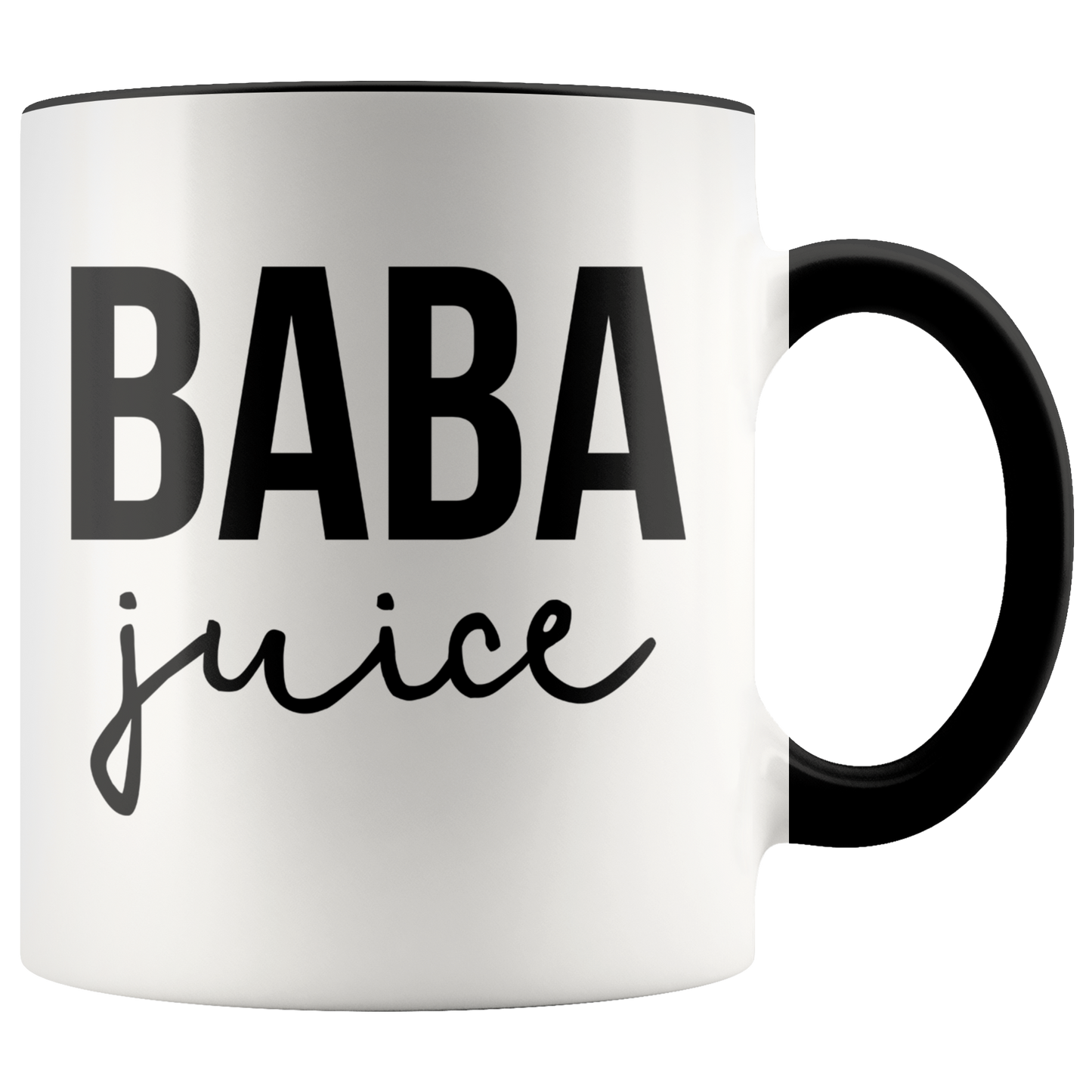 Baba Gifts, Coffee Mug, Two Tone Accent Cup, Birthday Gift for Men and Women