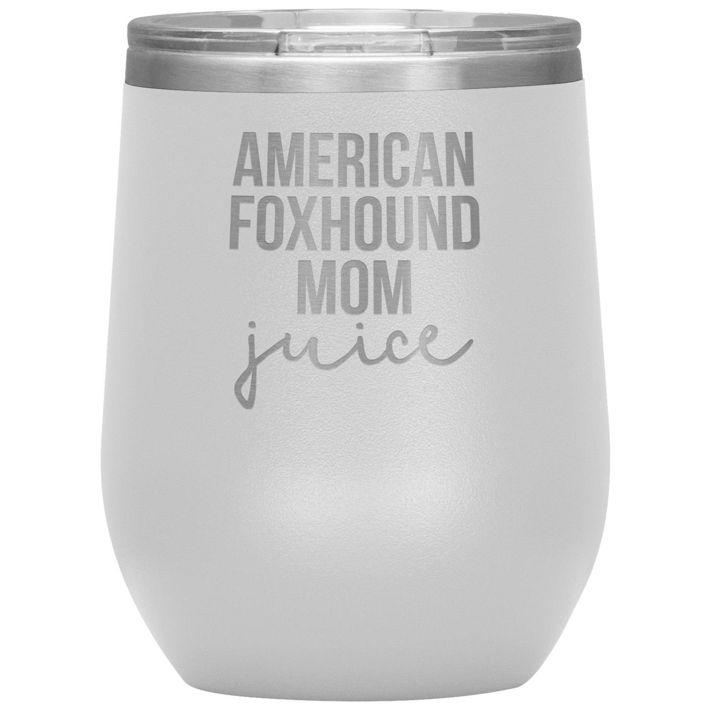 American Foxhound Mom Wine Tumbler, Funny Travel Wine Cup, Birthday Gifts for Men and Women