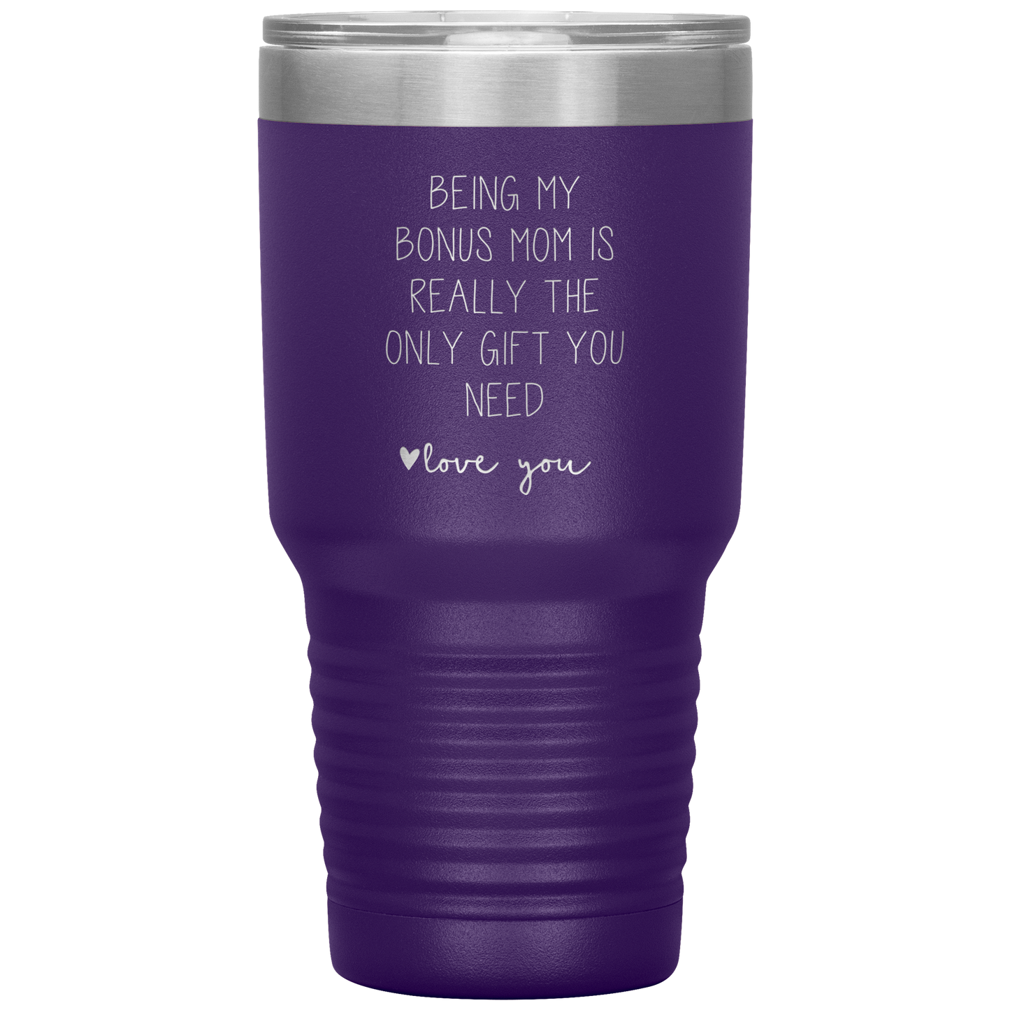 Bonus Mom Tumbler, Bonus Mom Gifts, Travel Coffee Mug, Birthday Gifts for Men and Women