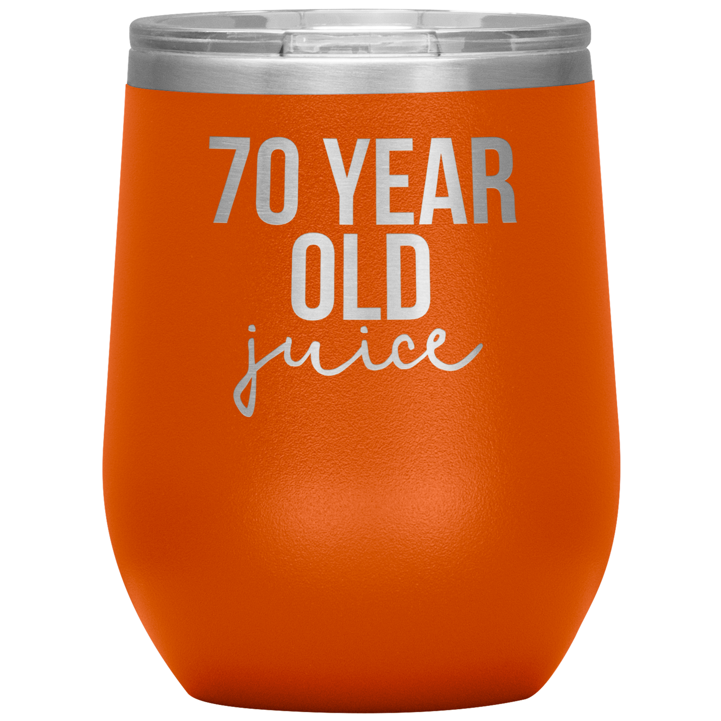 70th Birthday Gifts, 70th Birthday Wine Cup, 70 Year Old Birthday Wine Tumbler, Birthday Gifts for Men and Women