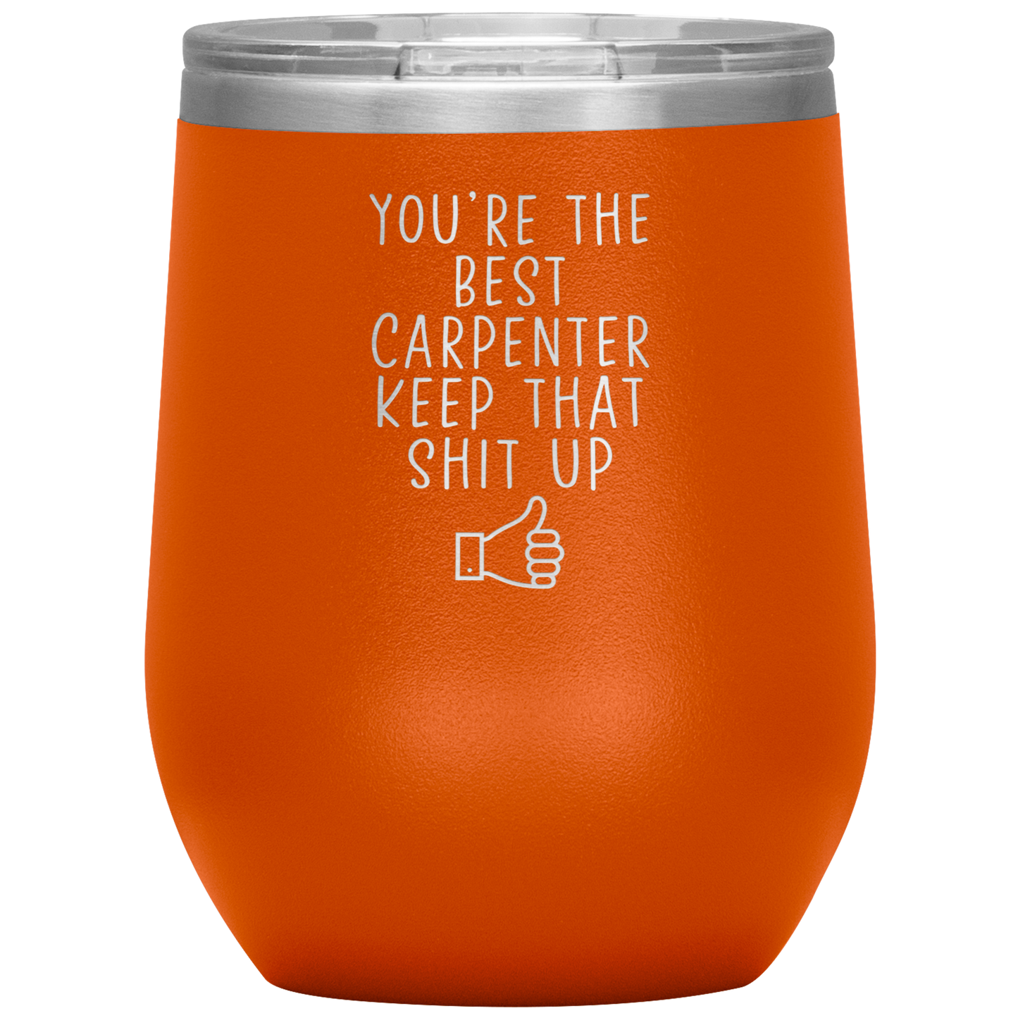 Carpenter Wine Tumbler, Gifts, Travel Wine Cup, Birthday Gifts for Men and Women