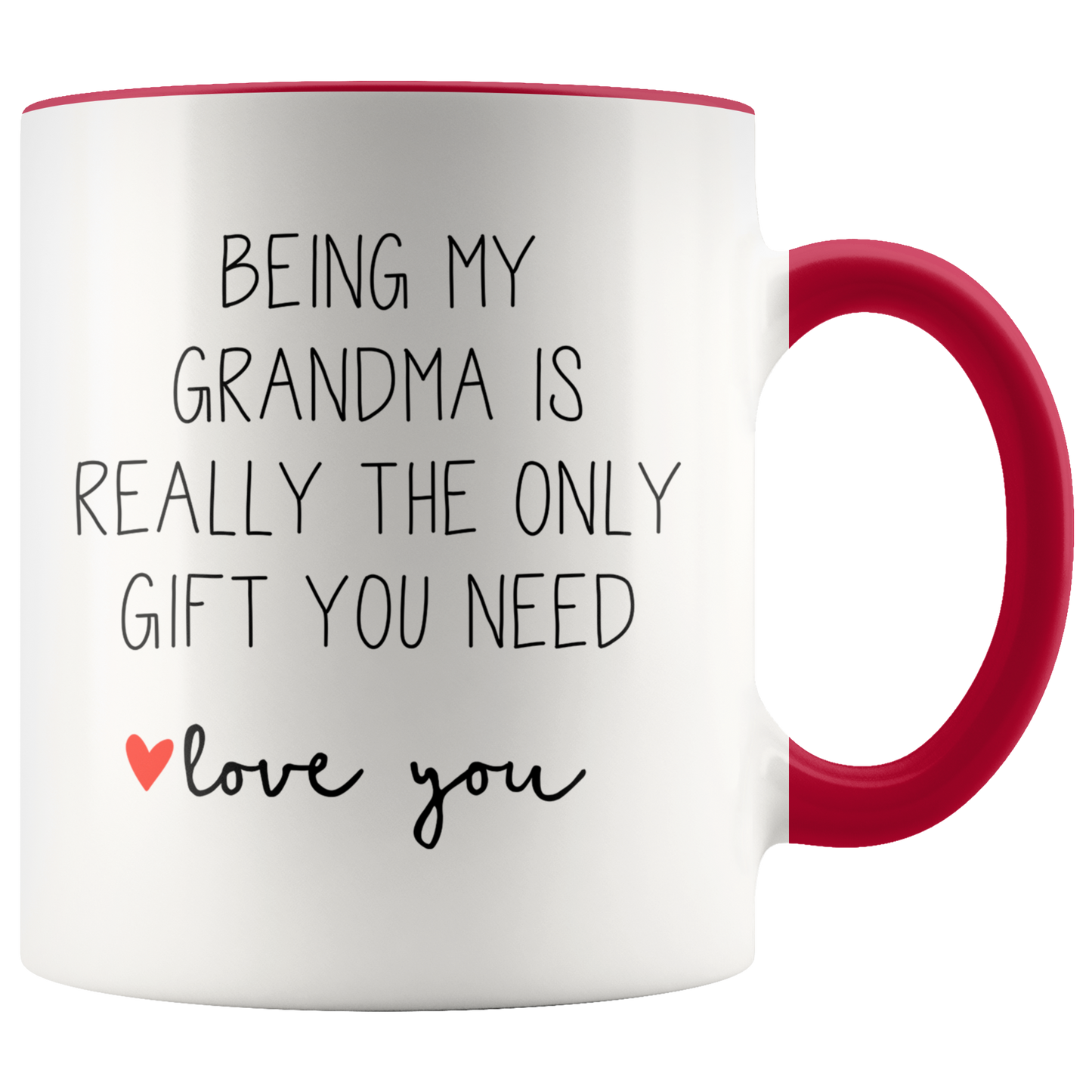 Grandma Gifts, Coffee Mug, Two Tone Accent Cup, Birthday Gift for Men and Women