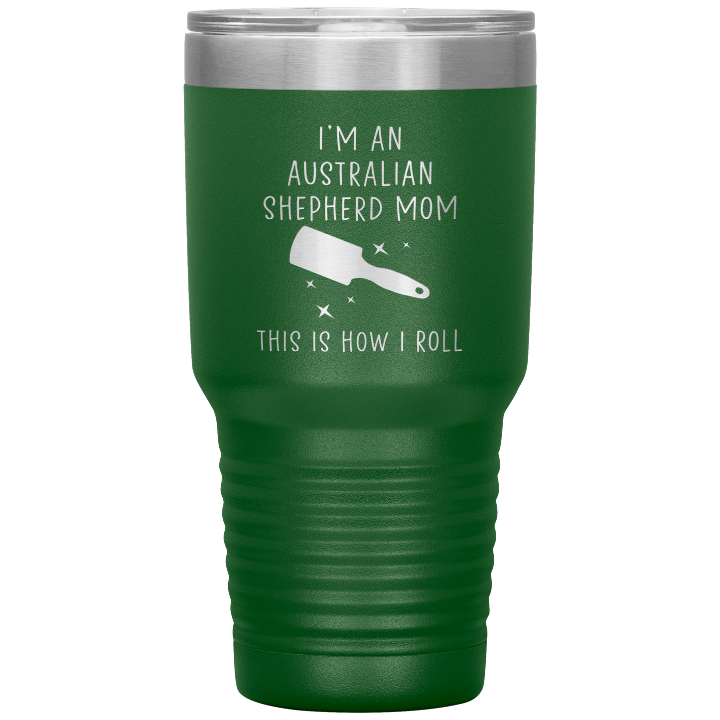 Australian Shepherd Mom Tumbler, Funny Travel Coffee Mug, Birthday Gifts for Men and Women