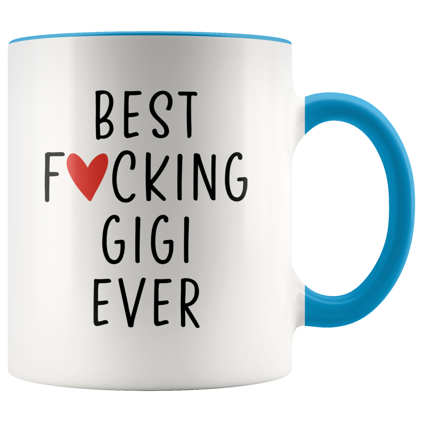 Gigi Gifts, Coffee Mug, Two Tone Accent Cup, Birthday Gift for Men and Women