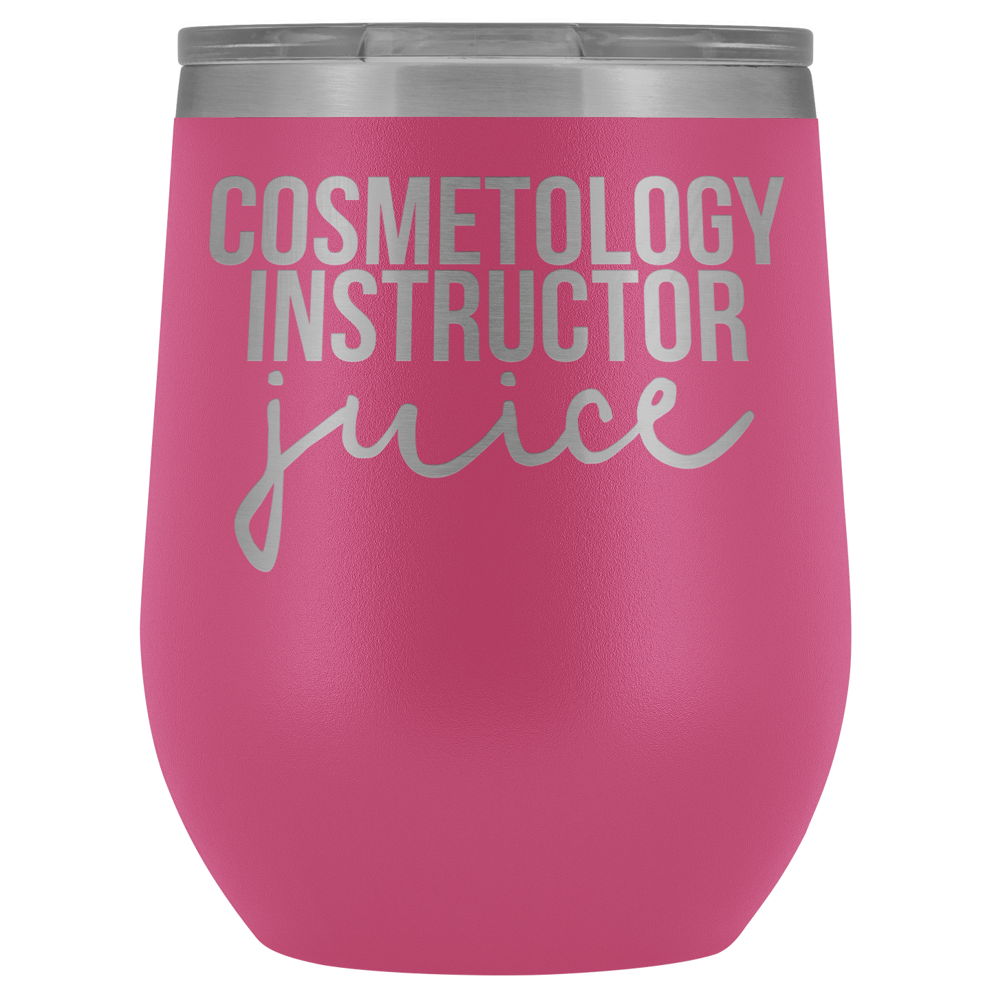 Cosmetology Instructor Gifts, Cosmetology Instructor Wine Tumbler, Cup, Funny Birthday Gifts for Men and Women