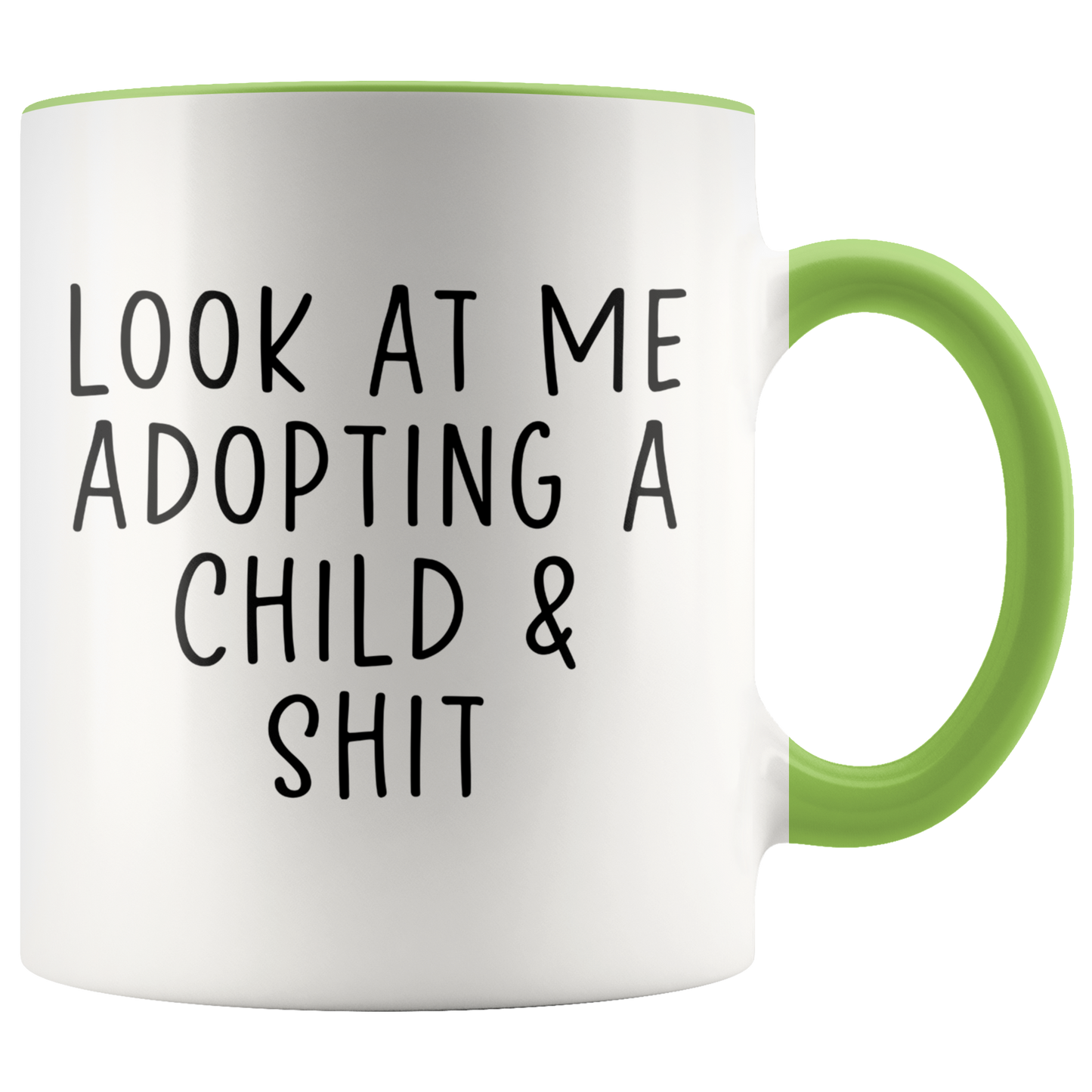 Child Adoption Gifts, Coffee Mug, Two Tone Accent Cup, Birthday Gift for Men and Women