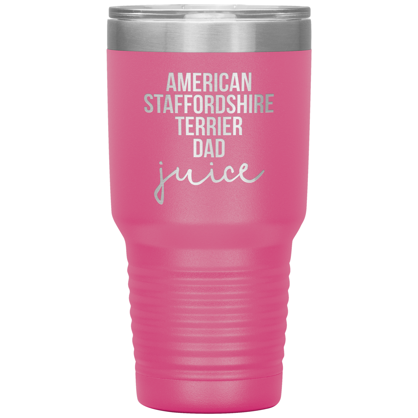 American Staffordshire Terrier Dad Tumbler, Funny Travel Coffee Mug, Birthday Gifts for Men and Women