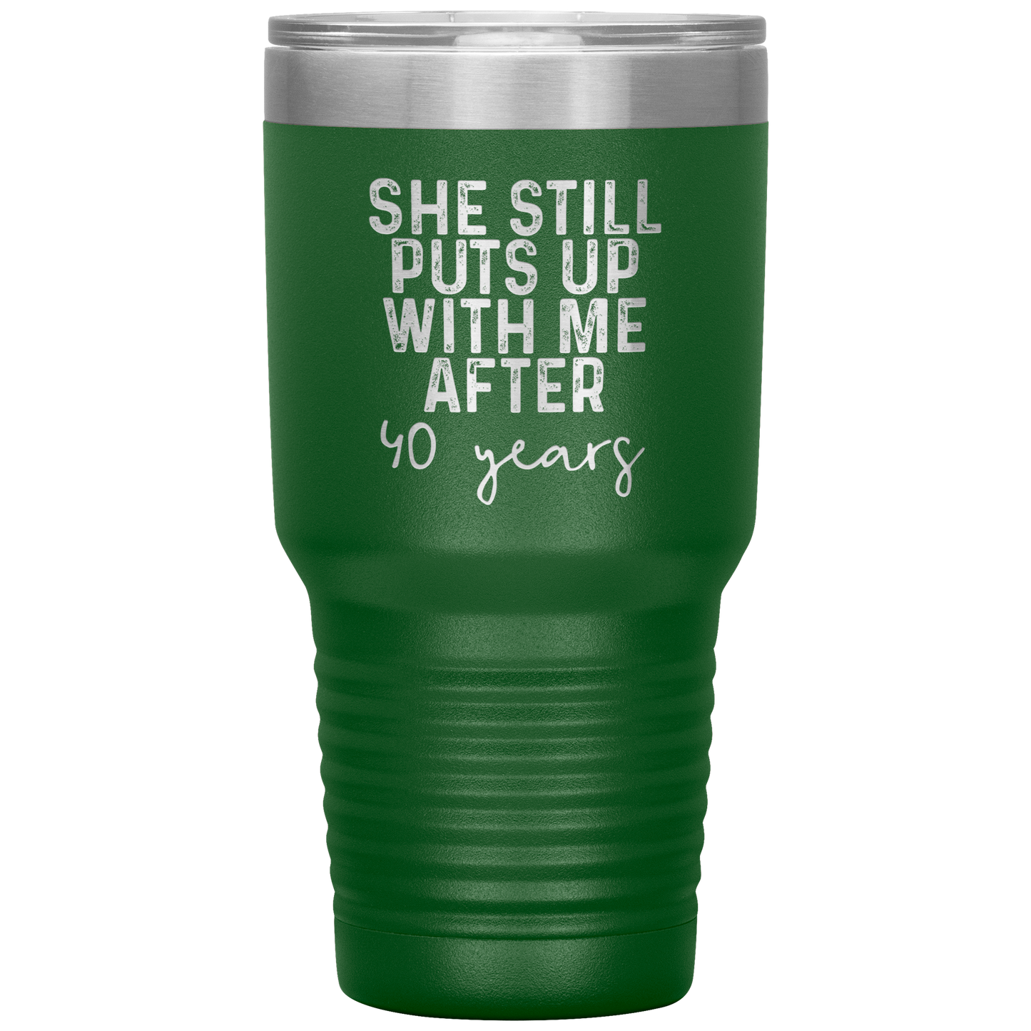 40th Anniversary Gifts for Husband, Coffee Mug, Tumbler, Birthday Gifts for Men and Women