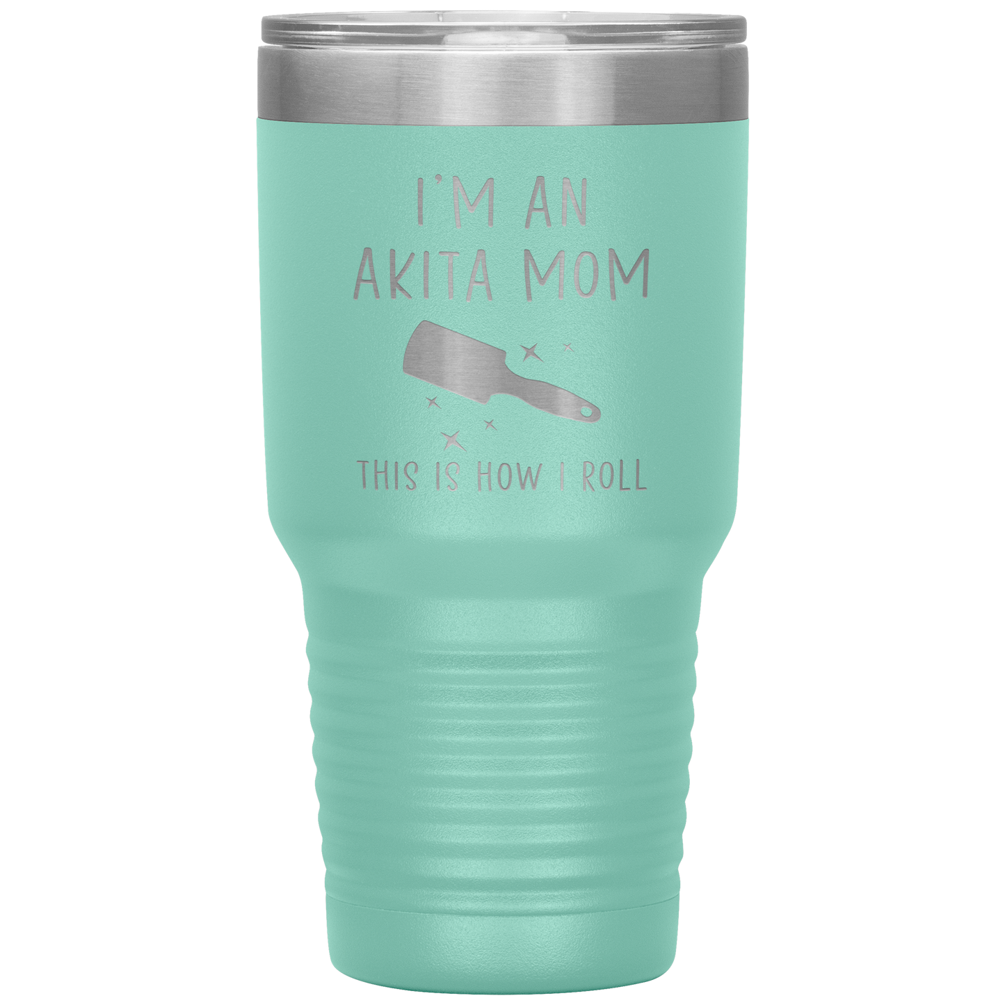 Akita Mom Tumbler, Funny Travel Coffee Mug, Birthday Gifts for Men and Women