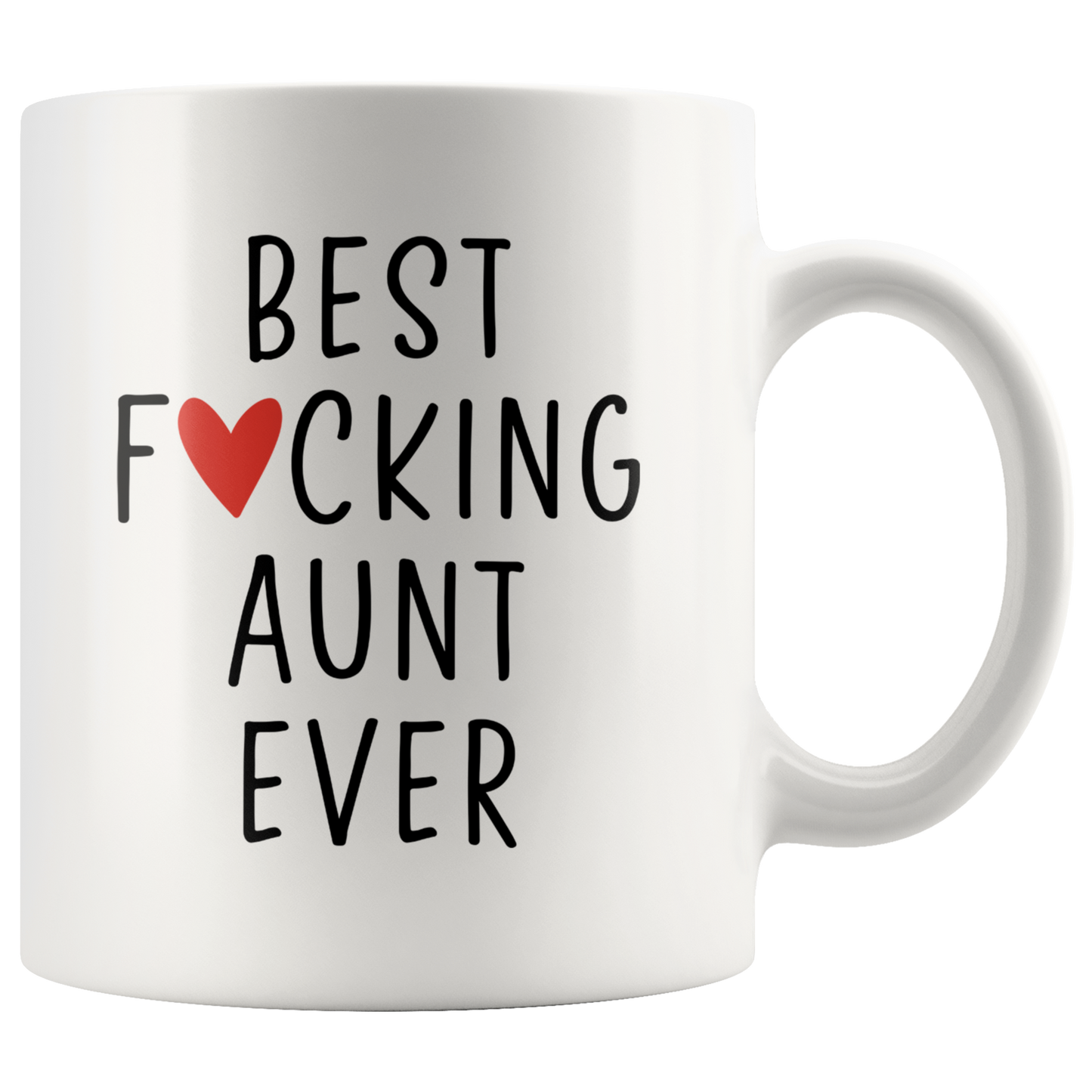 Aunt Gifts, Coffee Mug, Two Tone Accent Cup, Birthday Gift for Men and Women