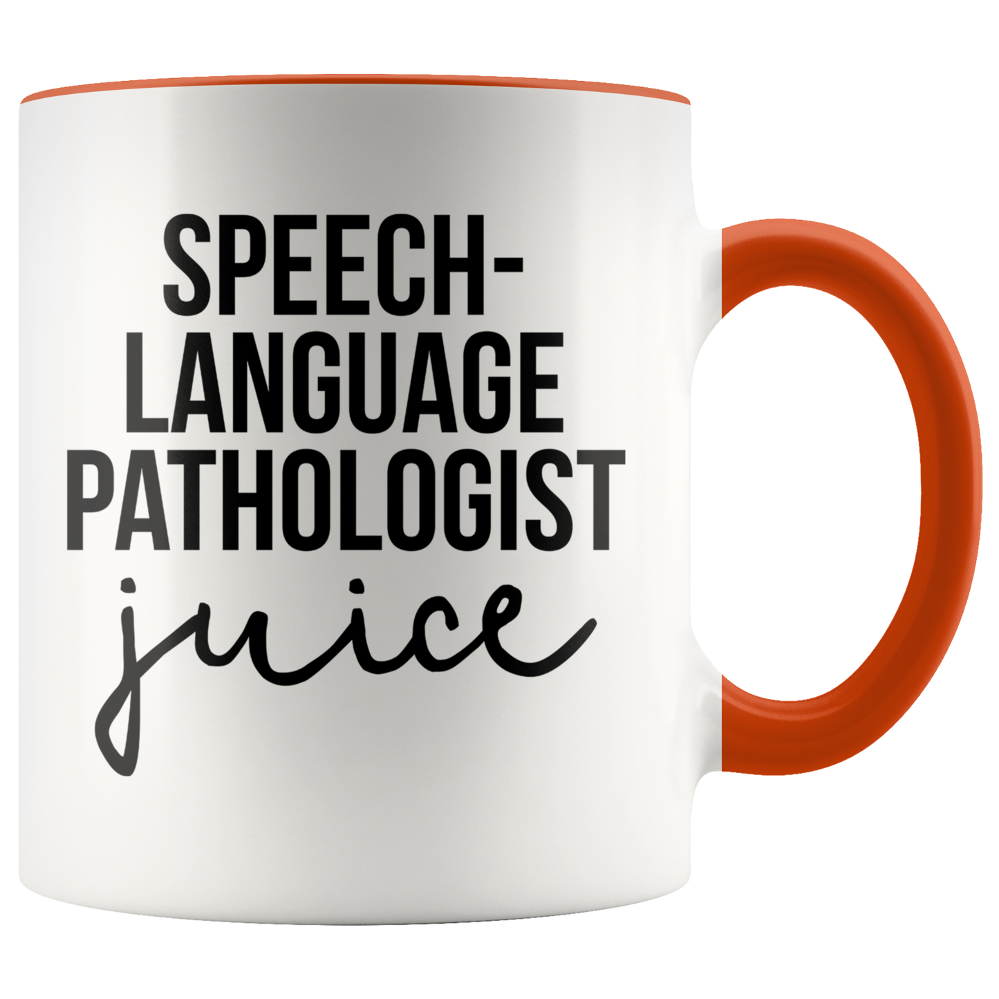 Speech Language Pathologist Gifts, Coffee Mug, Two Tone Accent Cup, Birthday Gift for Men and Women