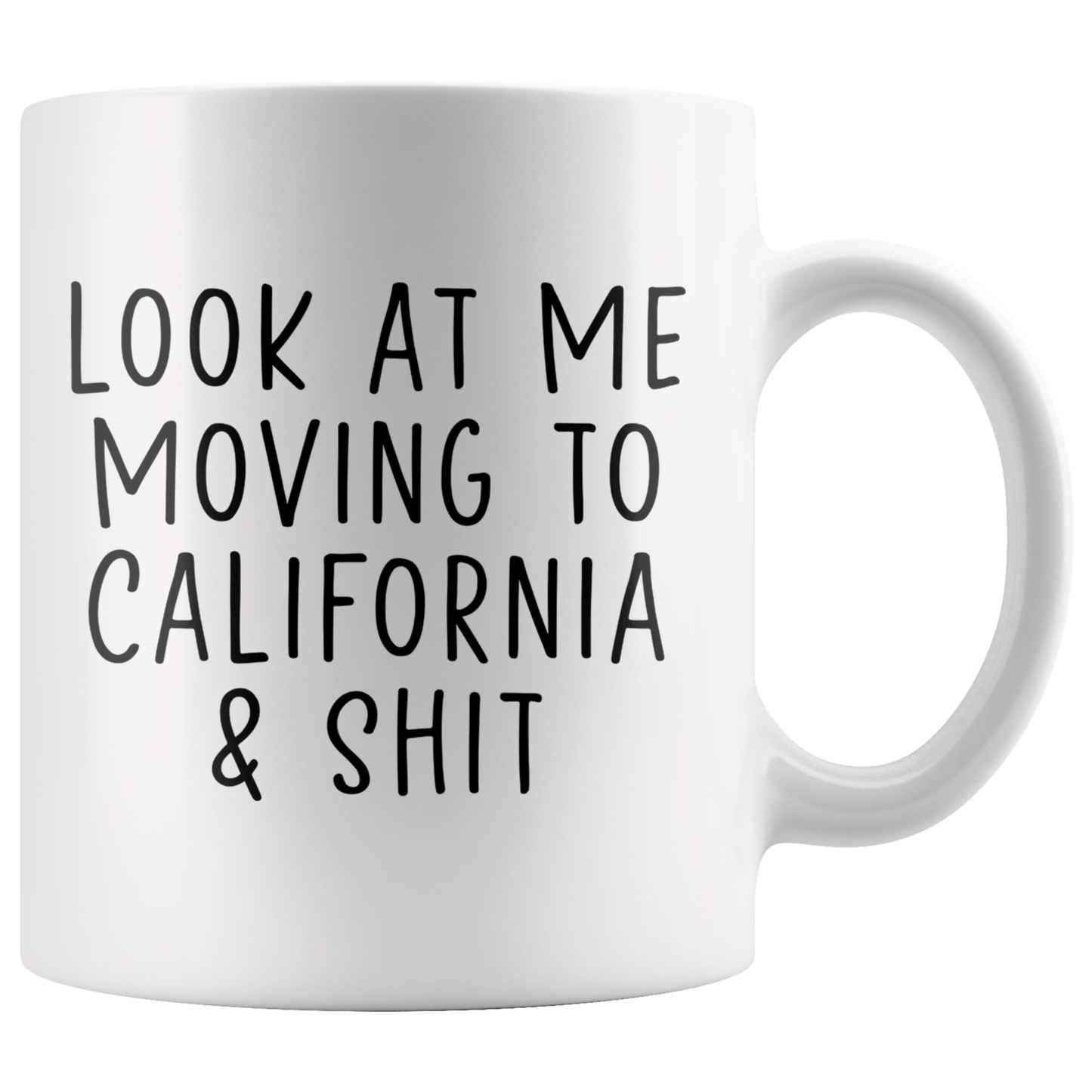 Moving to California Gifts, Coffee Mug, Two Tone Accent Cup, Birthday Gift for Men and Women