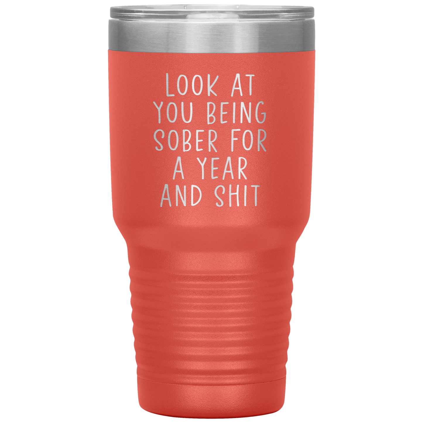 1 Year Sober Tumbler, 1 Year Sober Gifts, 1 Year Sober Coffee Mug, Sobriety Gifts for Men and Women