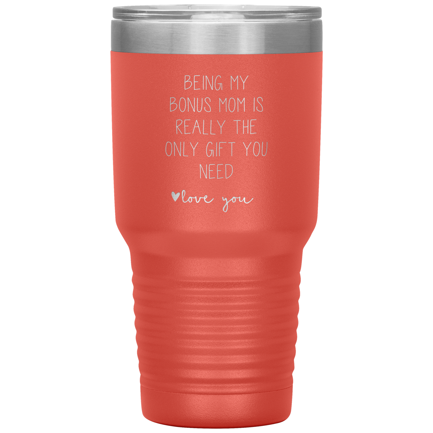 Bonus Mom Tumbler, Bonus Mom Gifts, Travel Coffee Mug, Birthday Gifts for Men and Women