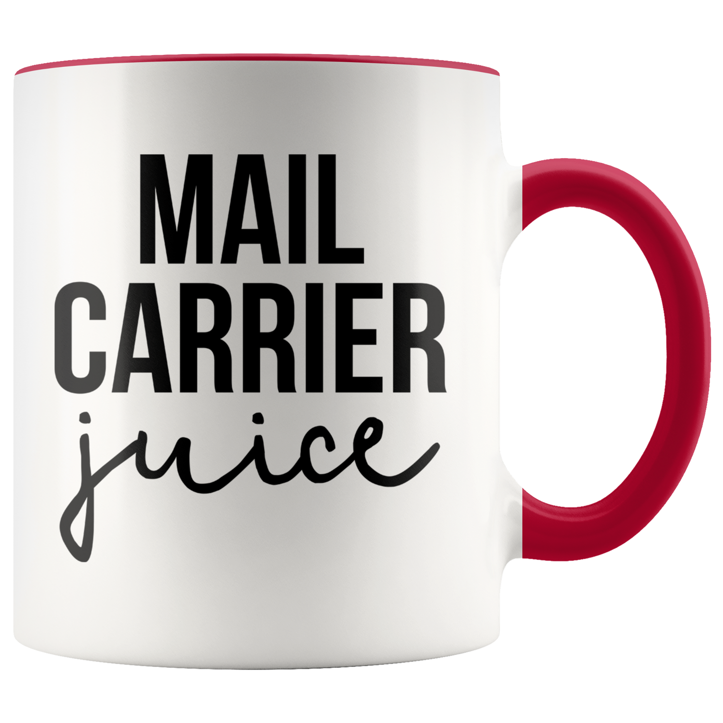 Mail Carrier Gifts, Coffee Mug, Two Tone Accent Cup, Birthday Gift for Men and Women