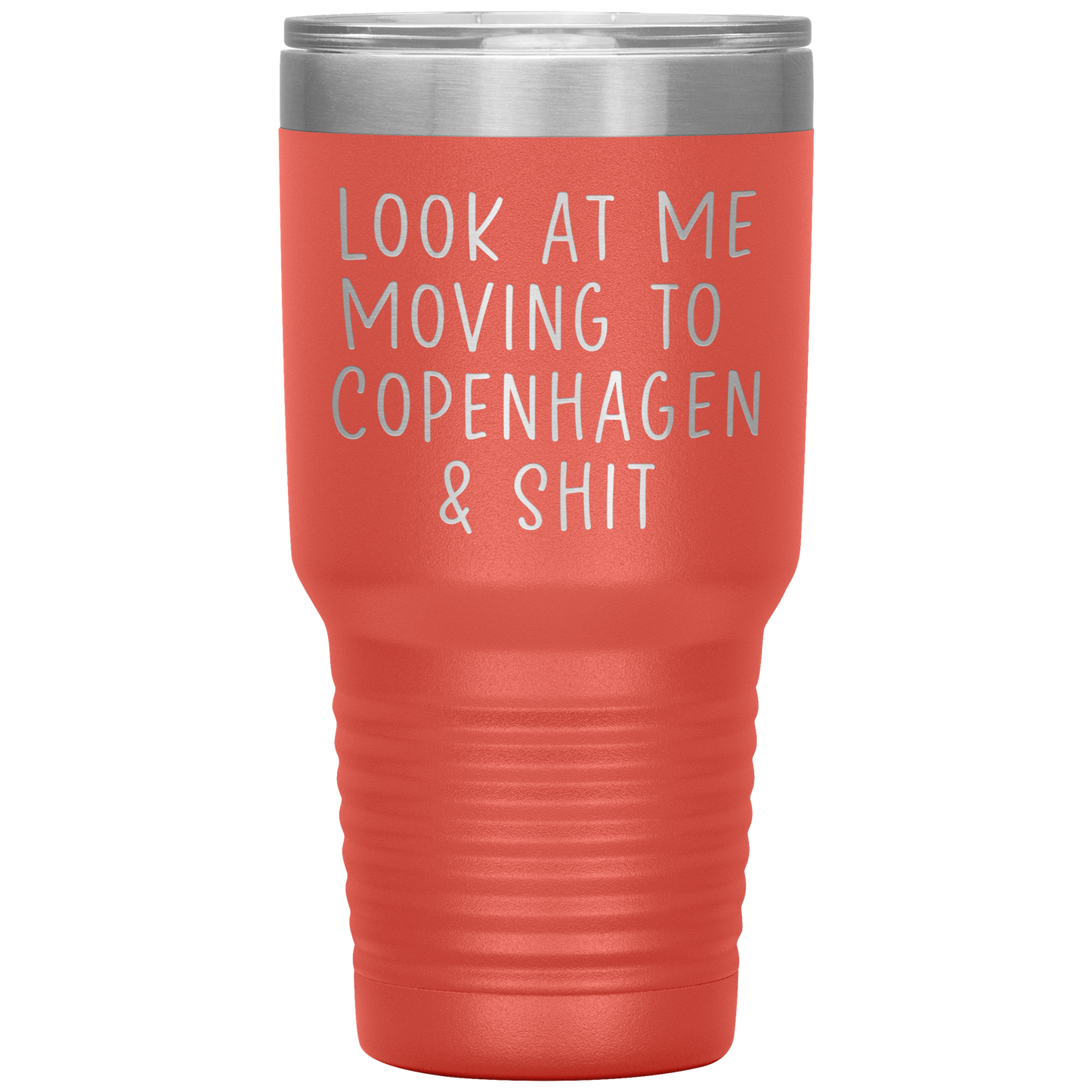 Moving to Copenhagen Denmark Tumbler, Funny Travel Coffee Mug, Birthday Gifts for Men and Women