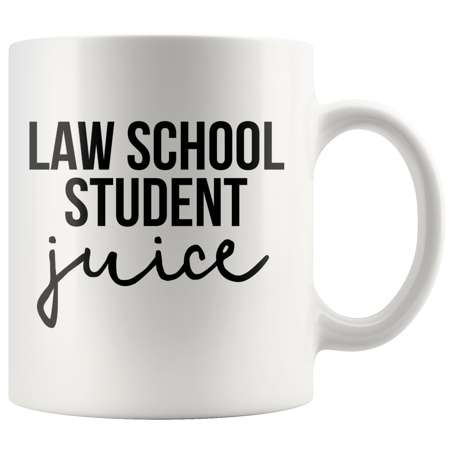 Law School Student Gifts, Coffee Mug, Two Tone Accent Cup, Birthday Gift for Men and Women