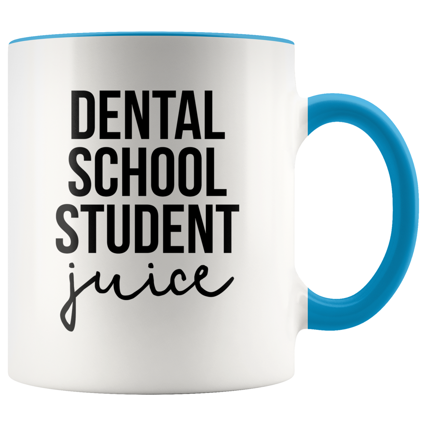 Dental School Student Gifts, Coffee Mug, Two Tone Accent Cup, Birthday Gift for Men and Women