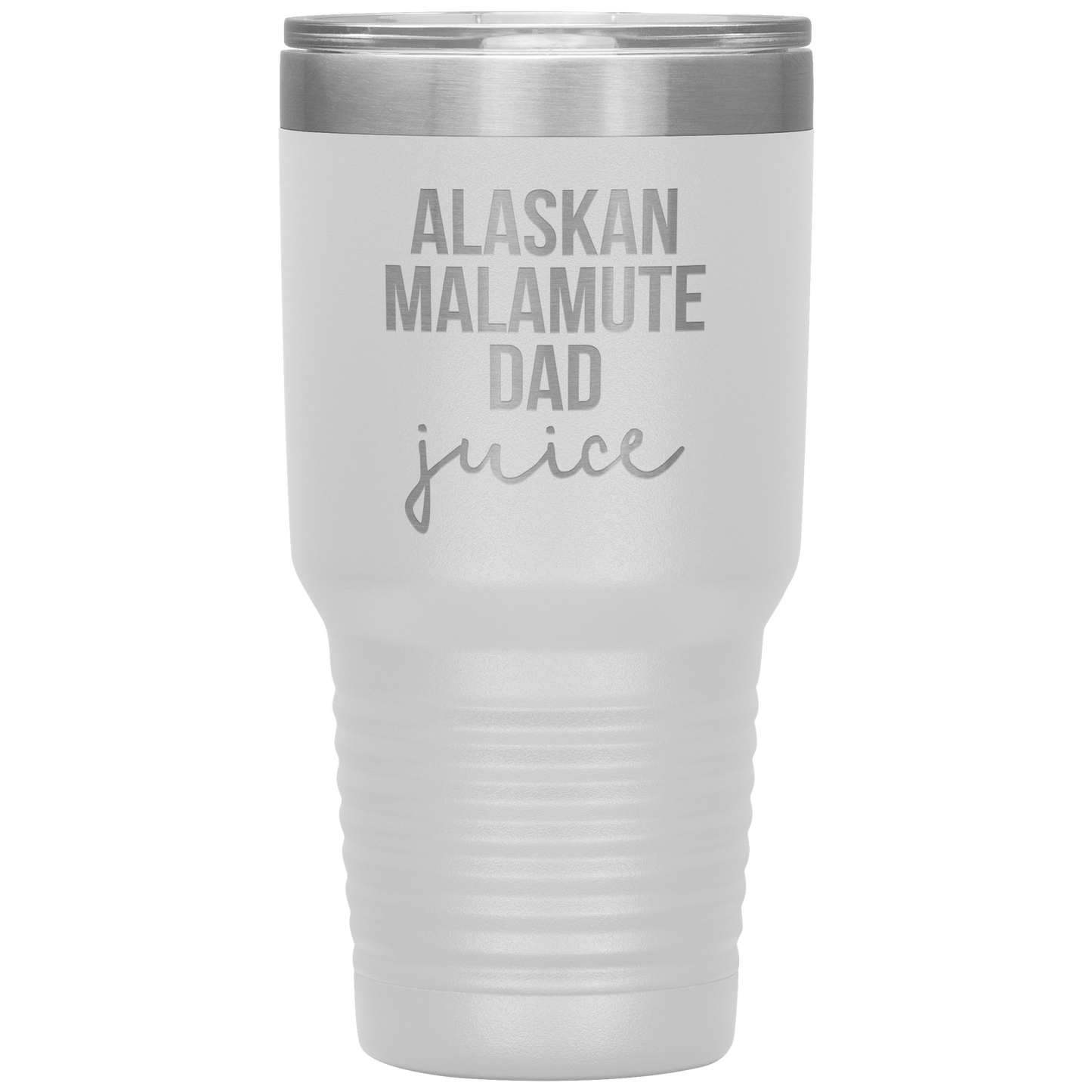 Alaskan Malamute Dad Tumbler, Funny Travel Coffee Mug, Birthday Gifts for Men and Women