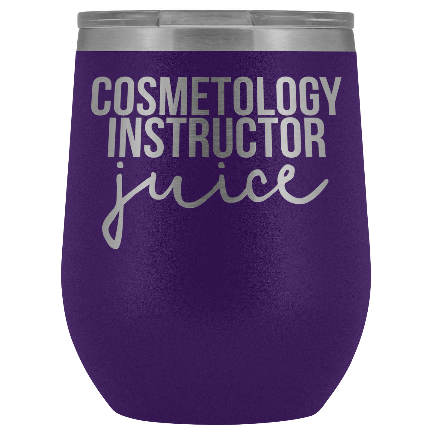 Cosmetology Instructor Gifts, Cosmetology Instructor Wine Tumbler, Cup, Funny Birthday Gifts for Men and Women