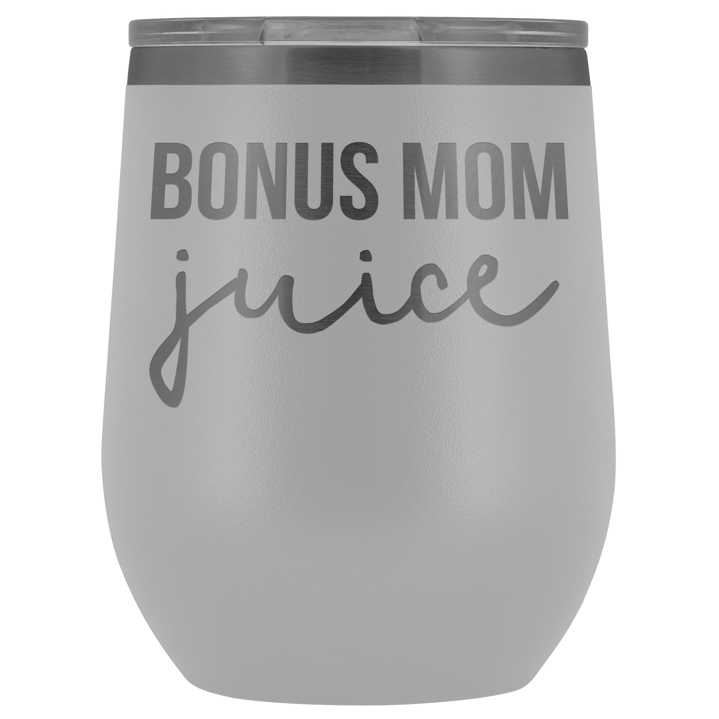 Bonus Mom Gifts, Bonus Mom Wine Tumbler, Bonus Mom Cup, Funny Birthday Gifts for Men and Women