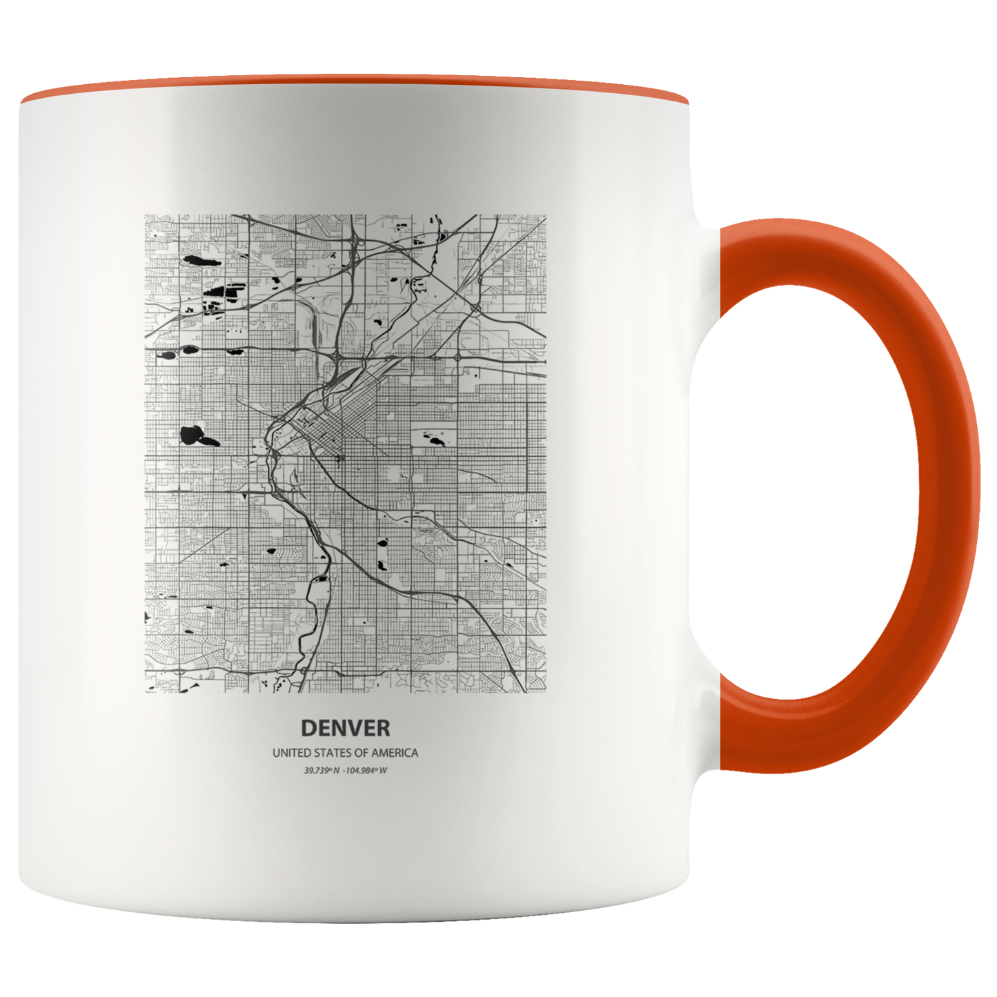 Moving to Denver Gifts, Colorado Moving Away Coffee Mug, Two Tone Accent Cup, Birthday Gift for Men and Women