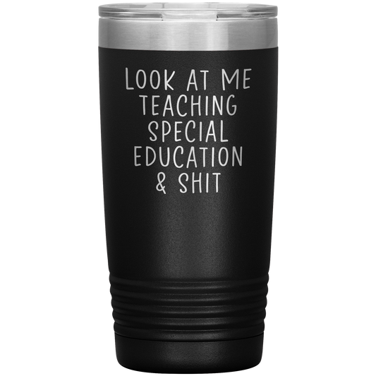 Éducation spéciale Enseignant Tumbler, Special Education Teacher Gifts, Travel Coffee Mug, Birthday Gifts for Men and Women