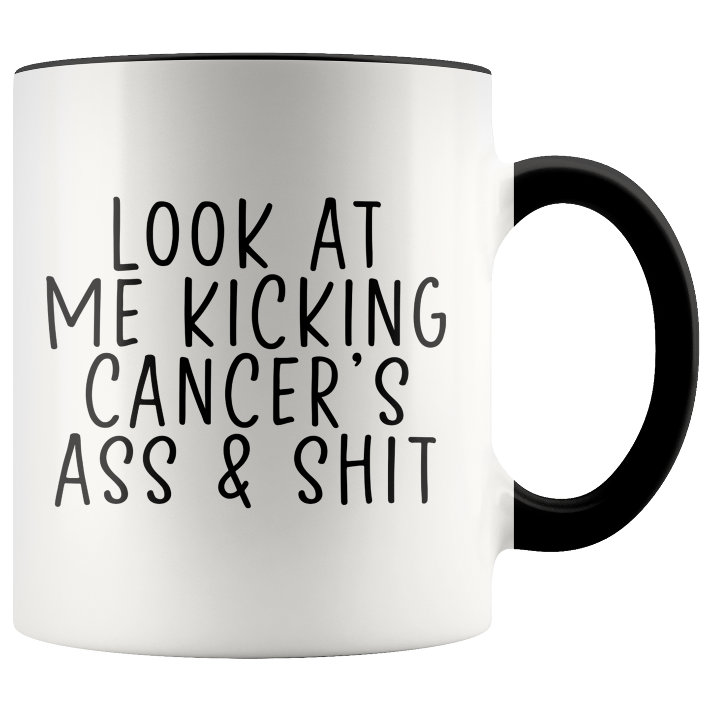 Cancer Survivor Gifts, Coffee Mug, Two Tone Accent Cup, Birthday Gift for Men and Women