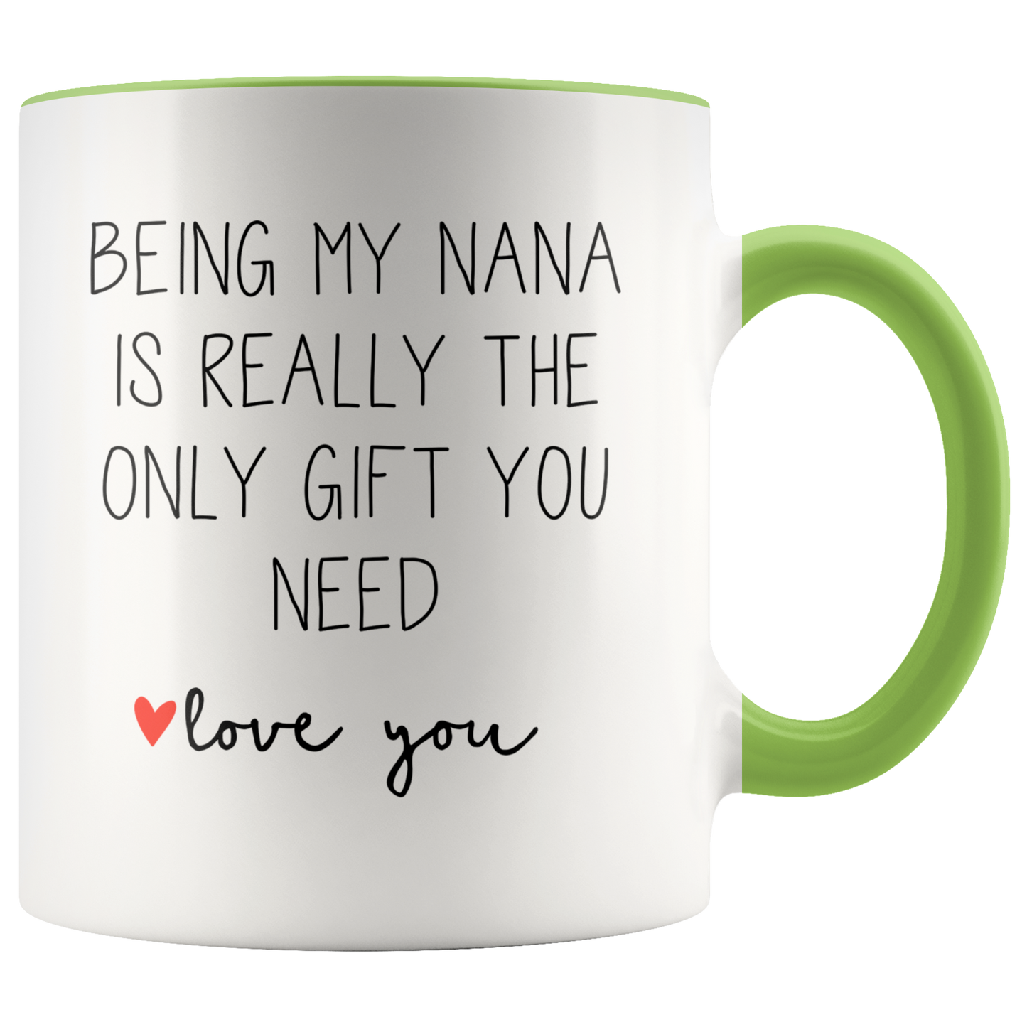 Nana Gifts, Coffee Mug, Two Tone Accent Cup, Birthday Gift for Men and Women